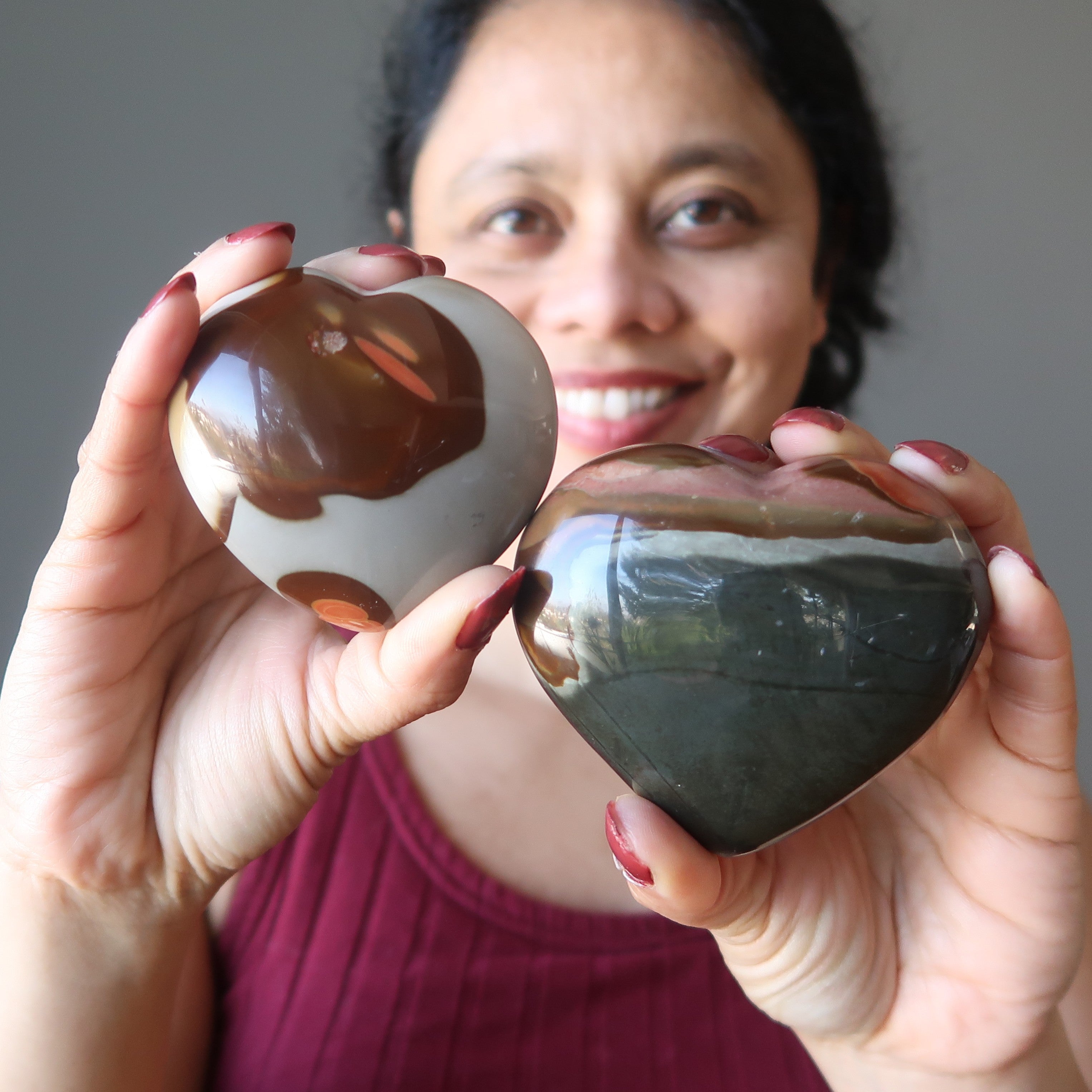 Polychrome Jasper Heart Love of Nature Pretty Earth Crystal
