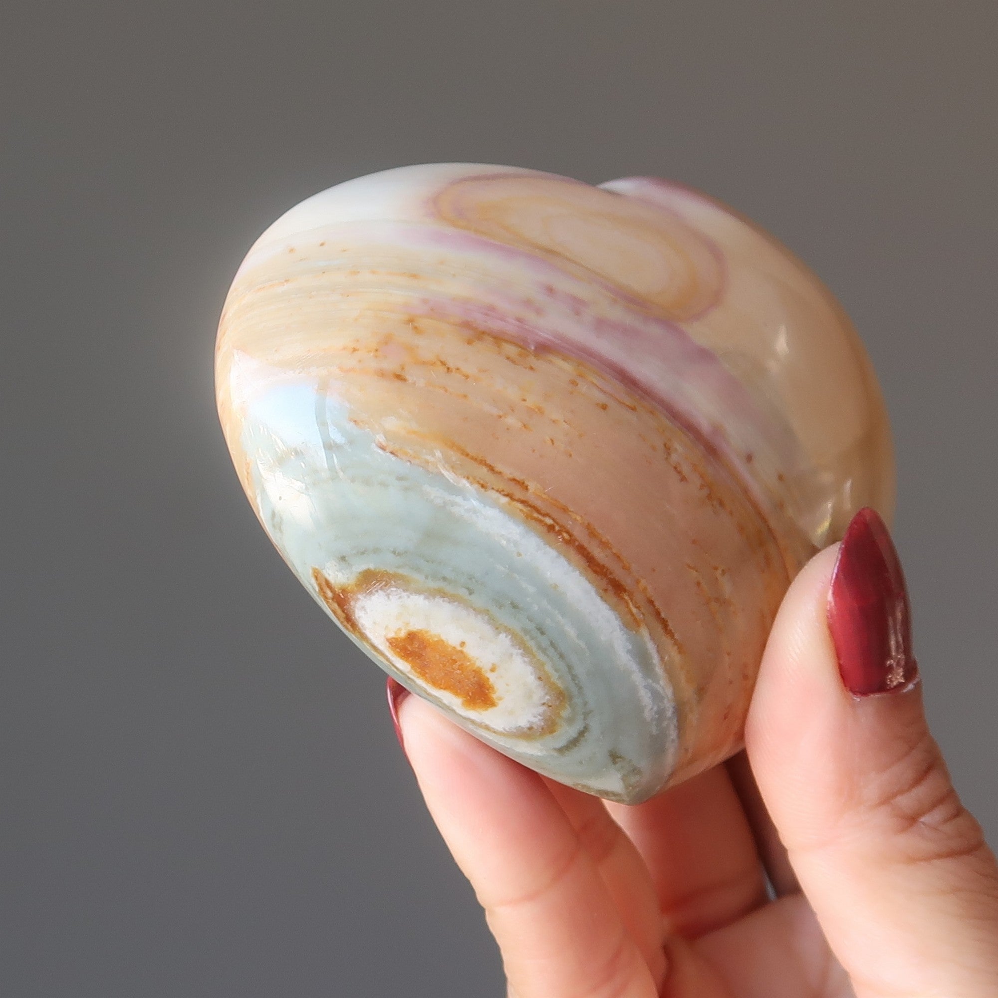 Polychrome Jasper Heart Love of Nature Pretty Earth Crystal