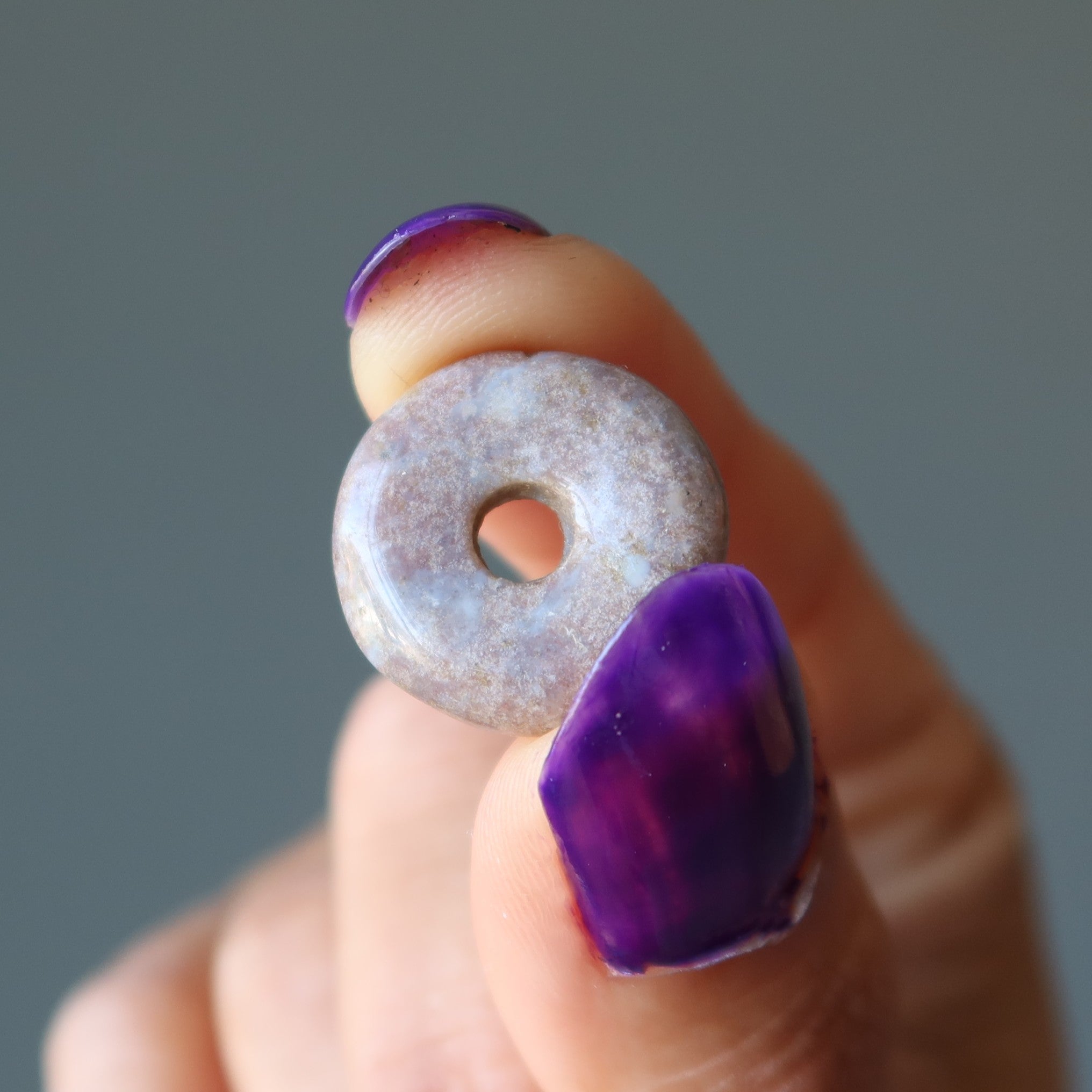 Purple Jasper Gemstone Donut Party Crystal