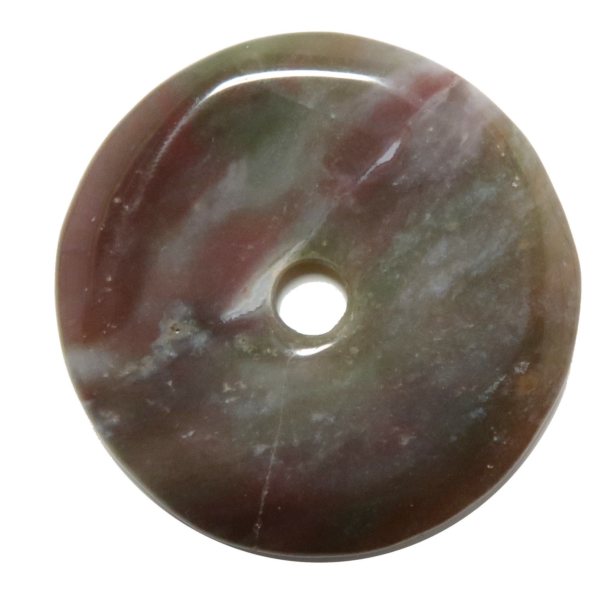 Purple Jasper Gemstone Donut Red Boysenberry