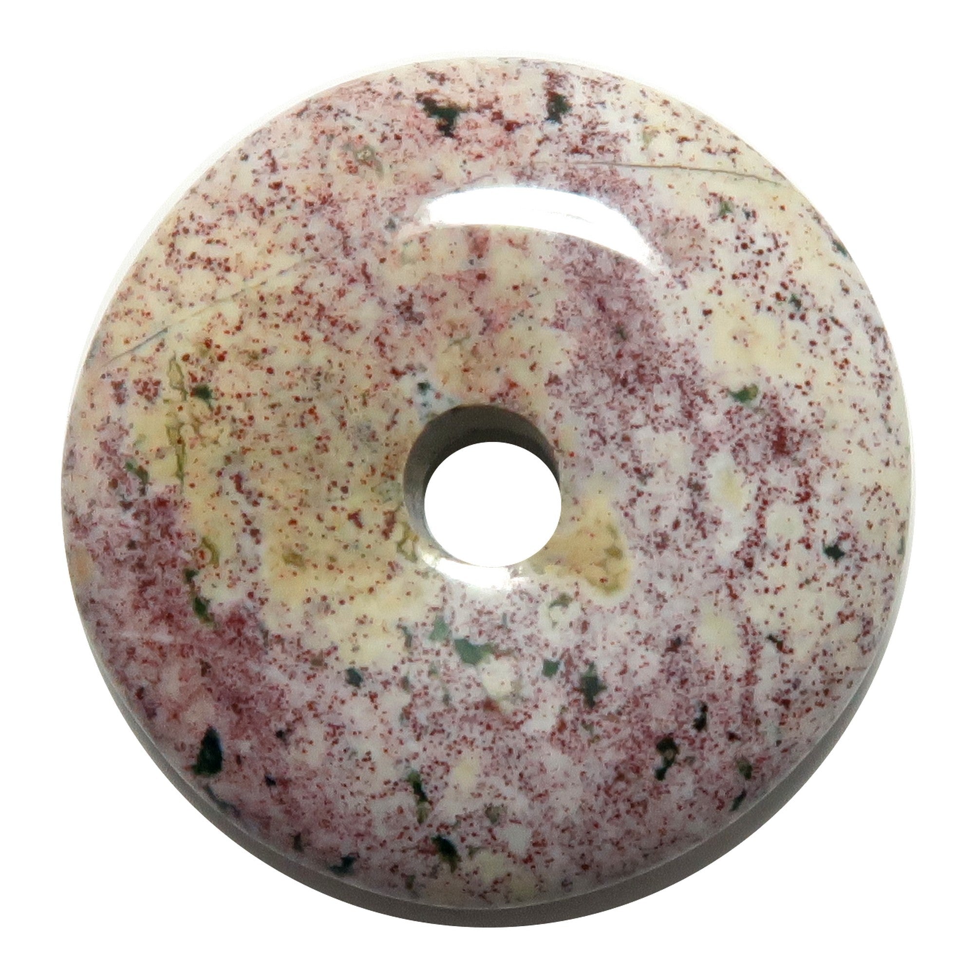 Purple Jasper Gemstone Donut Speckled Sprinkle