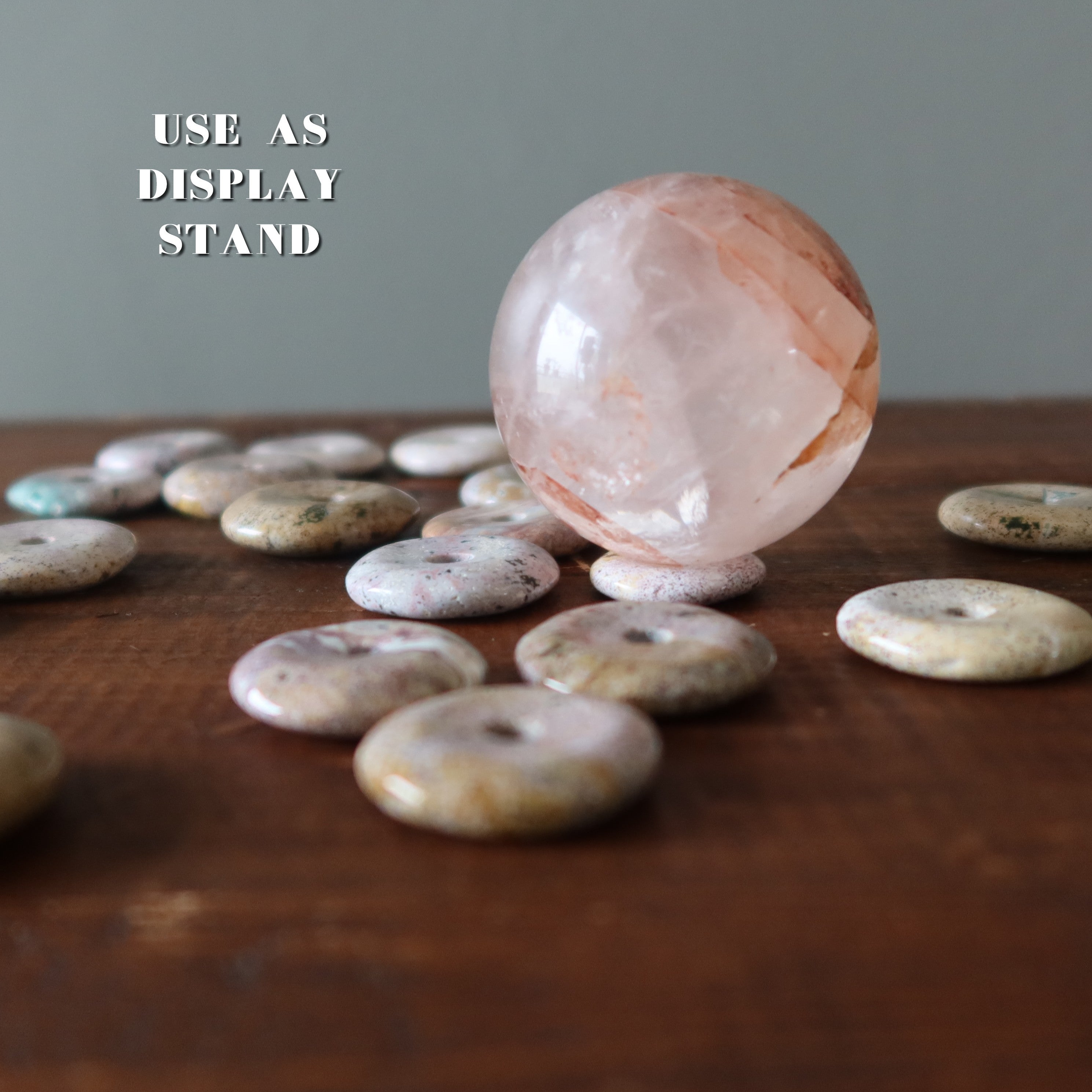Purple Jasper Gemstone Donut Speckled Sprinkle