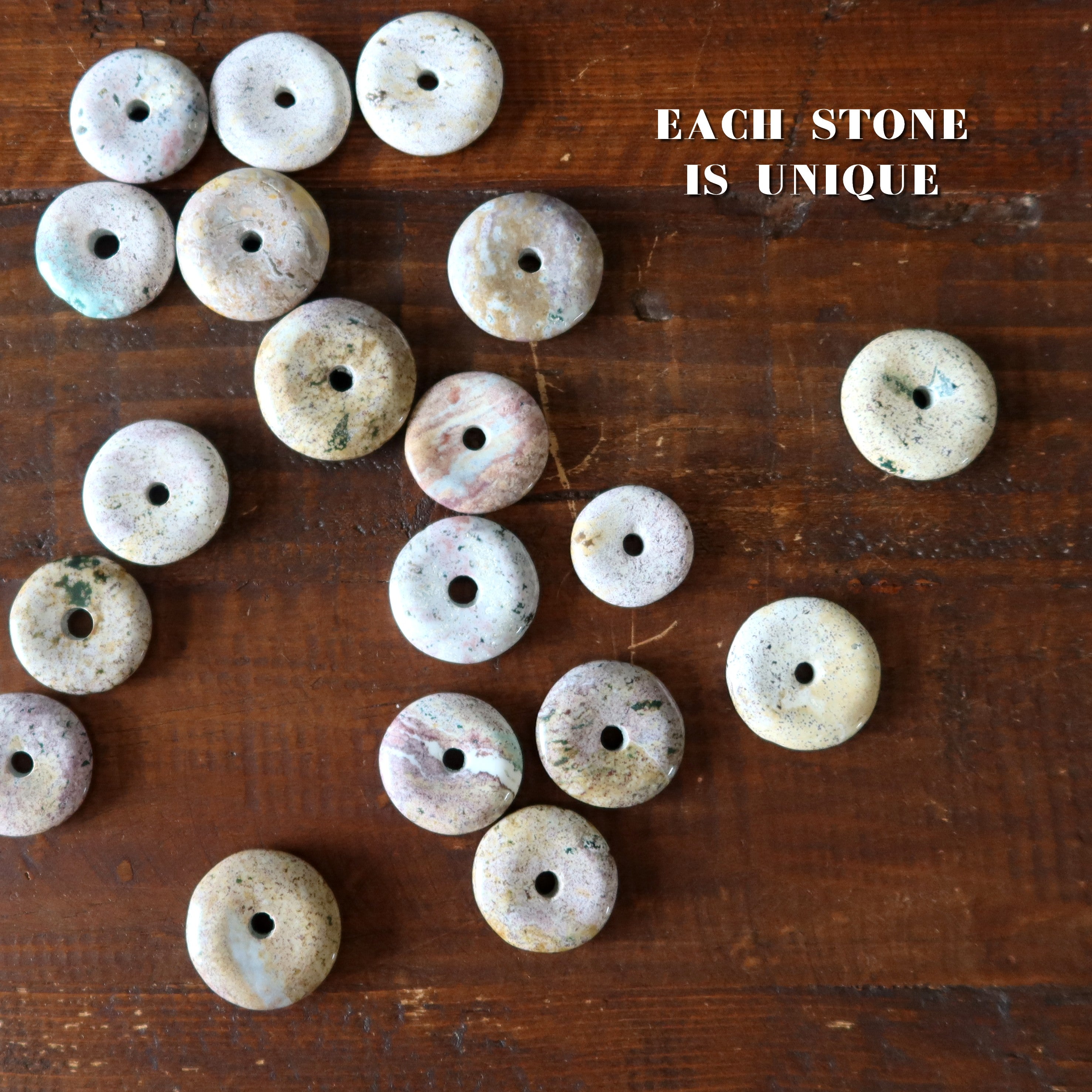 Purple Jasper Gemstone Donut Speckled Sprinkle