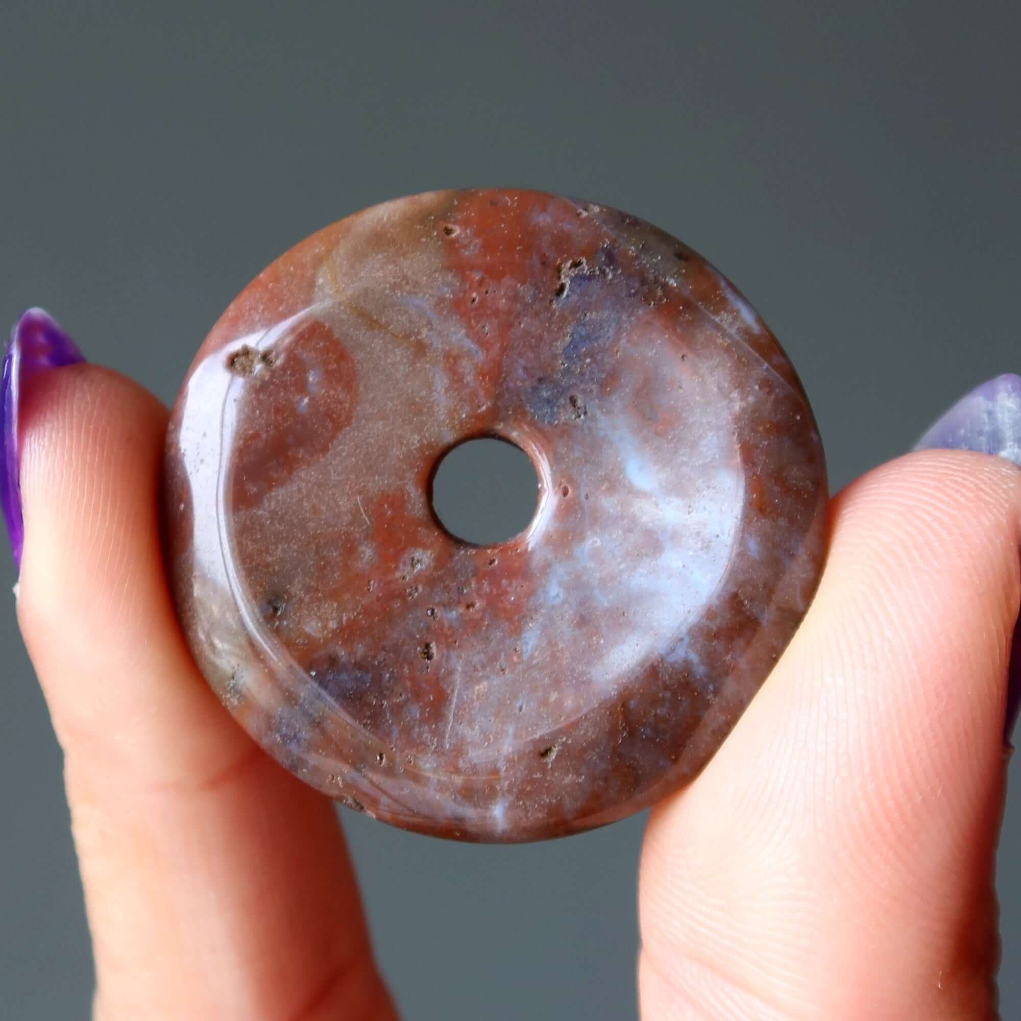 Donut en Jaspe Rouge, Pierre de Motivation