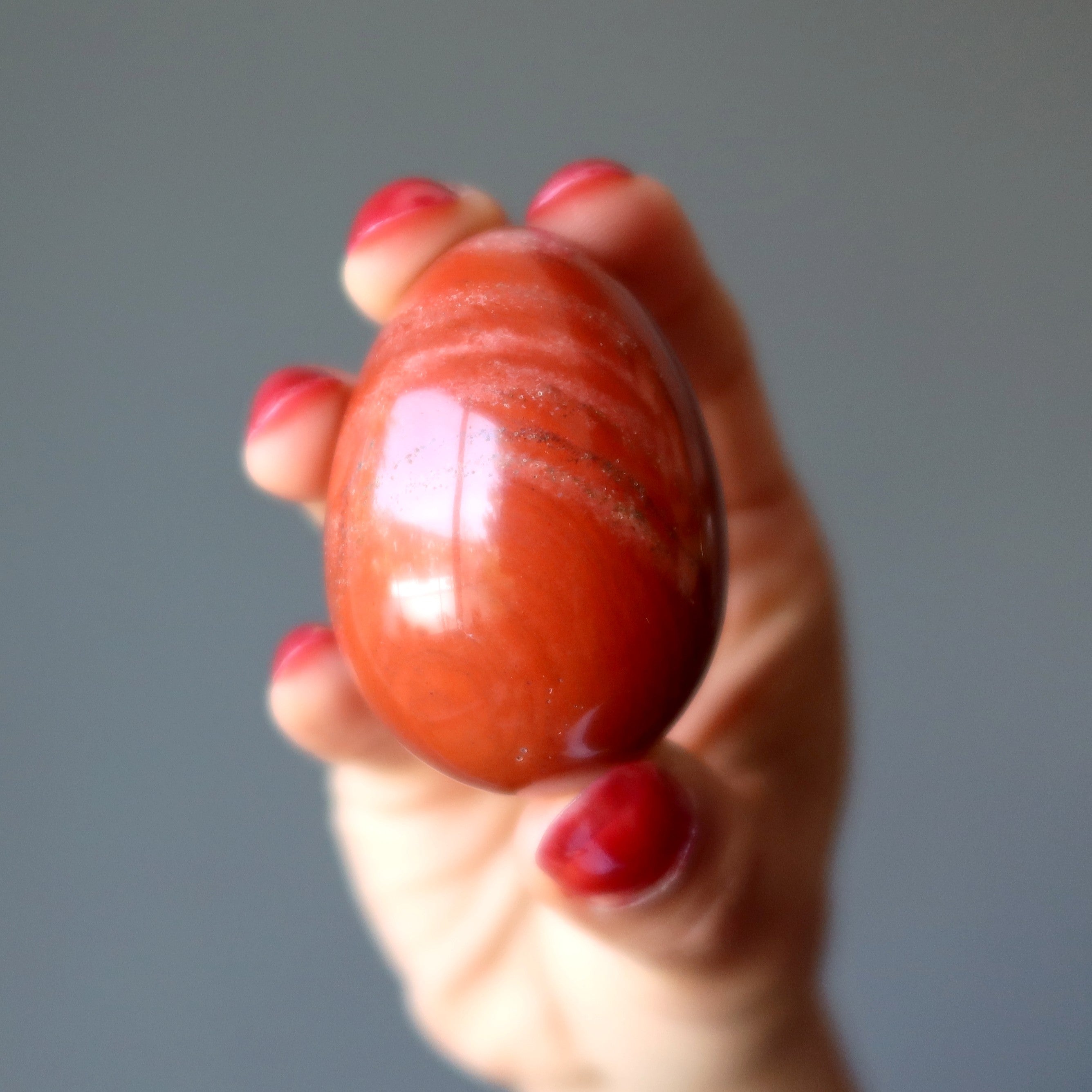 Red Jasper Egg Bright Ideas and Visions Brewing Crystal