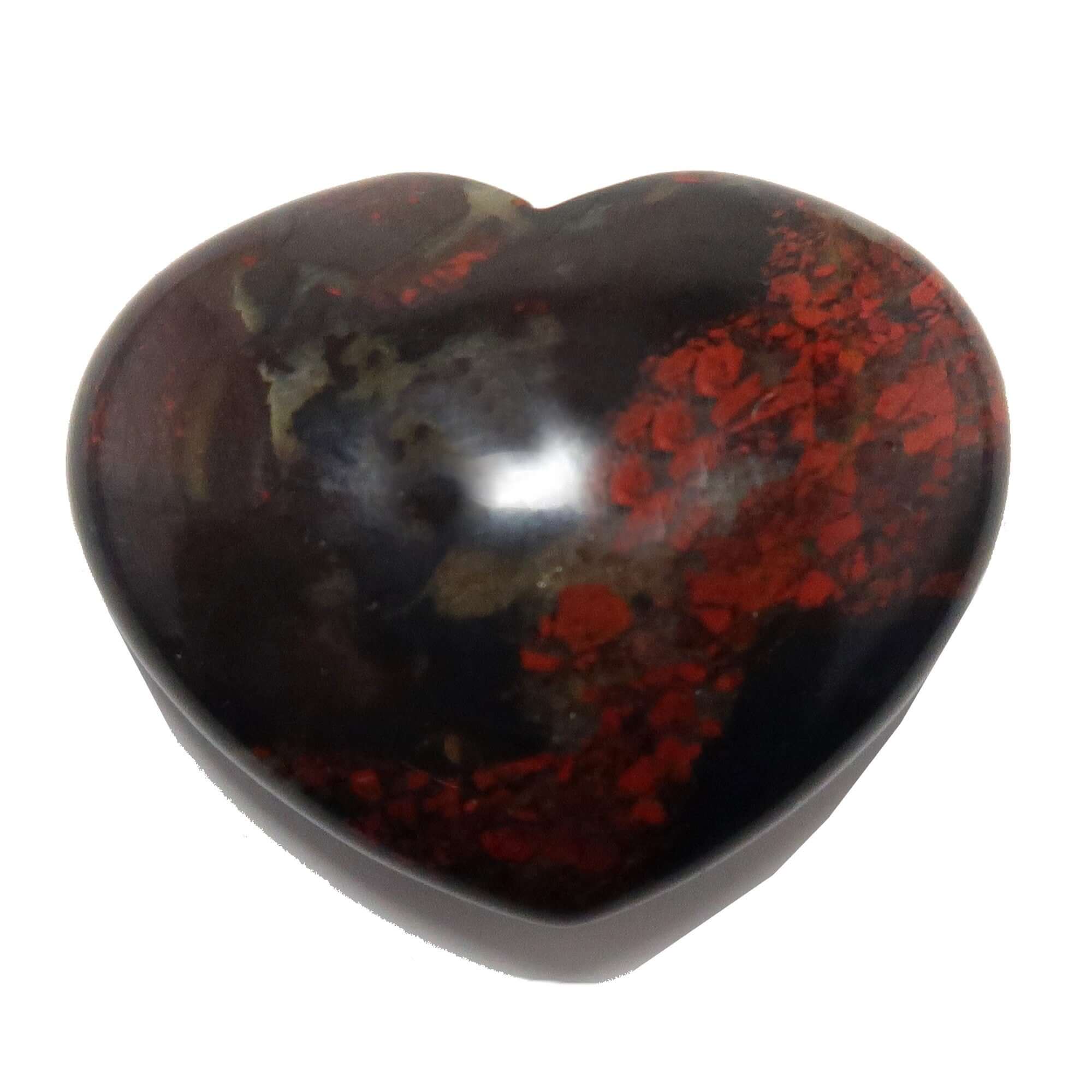 Red Jasper Heart Brecciated Beauty of Art
