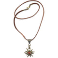 Red Jasper Necklace Flaming Sun Empowerment Gemstone