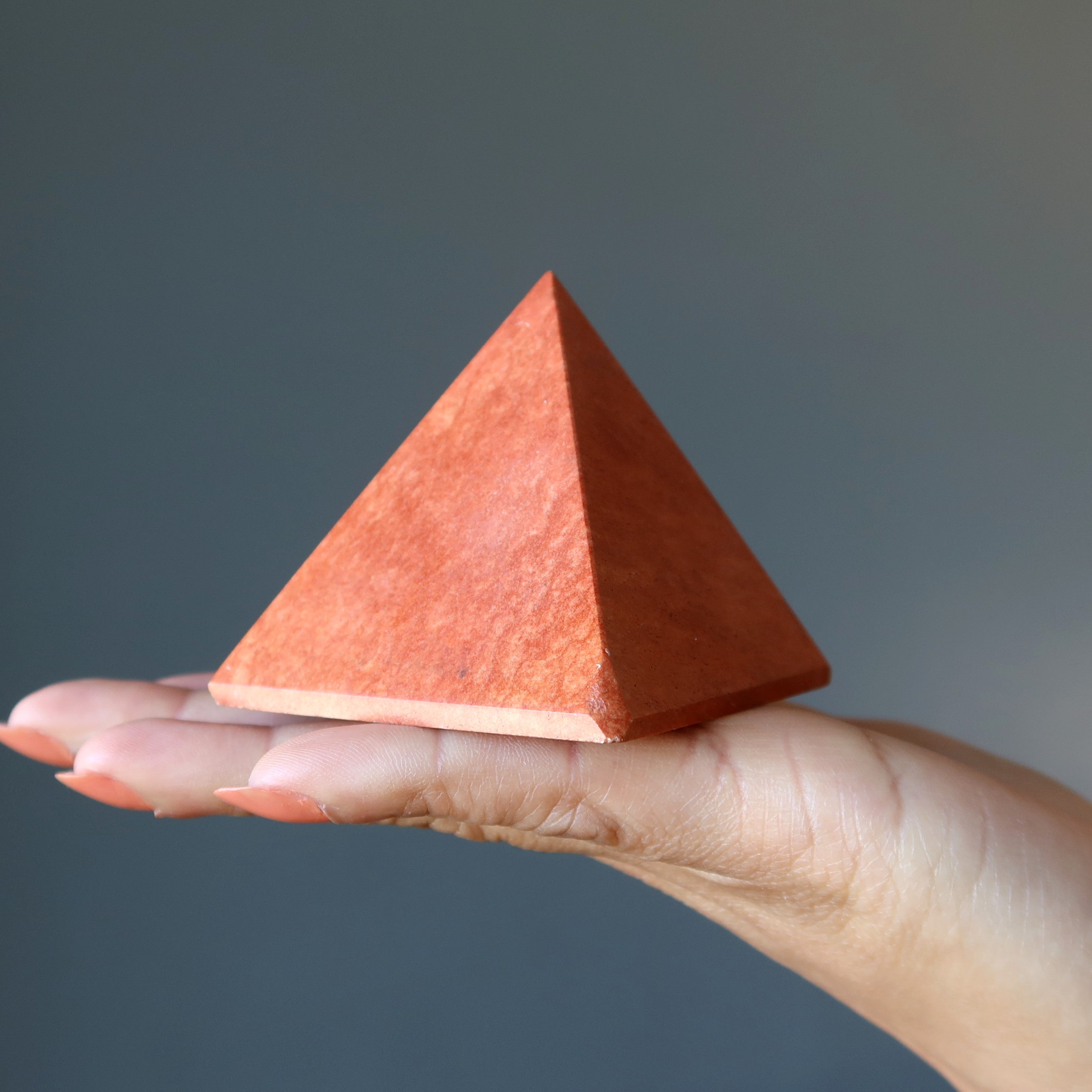 Red Jasper Pyramid Prometheus Fire God Crystal