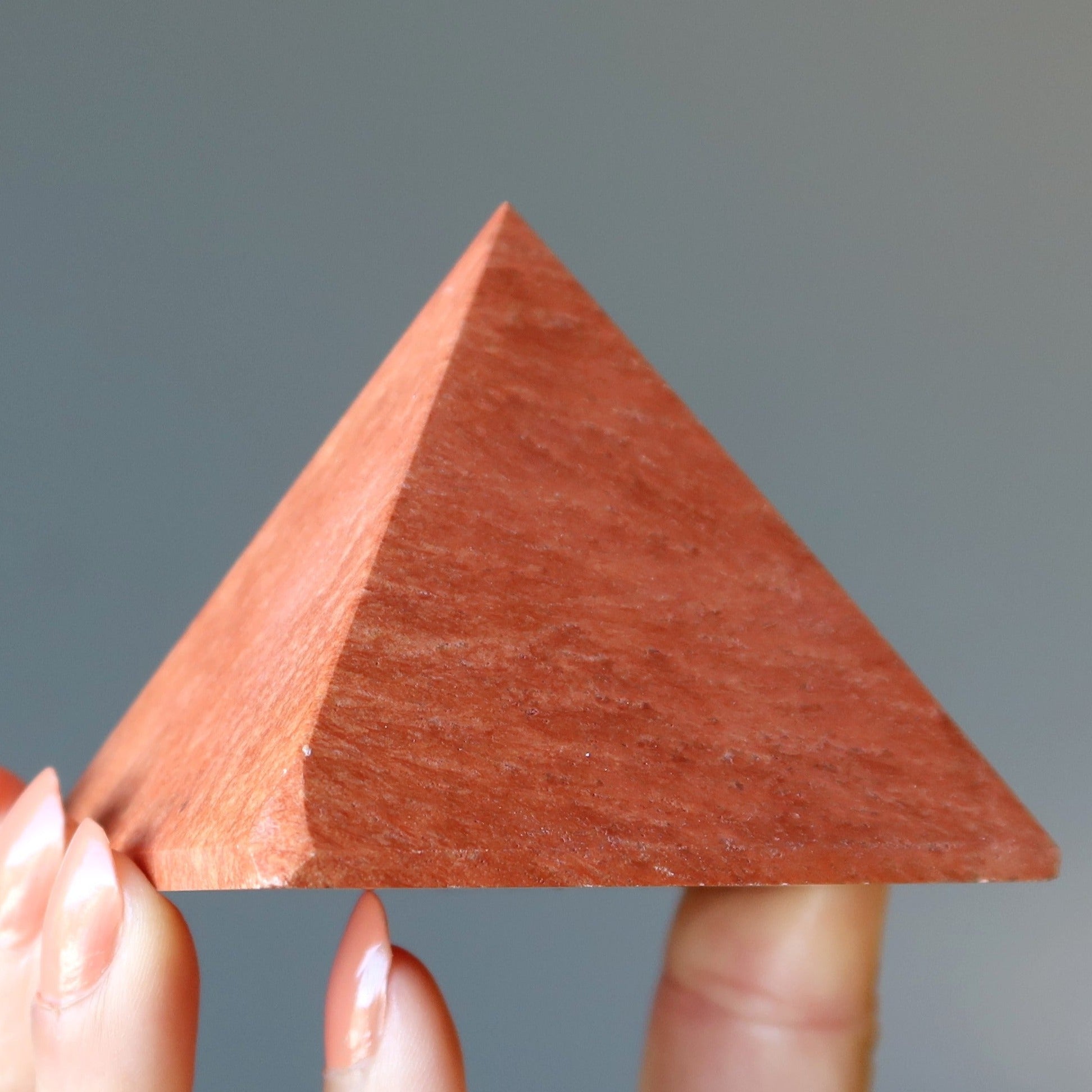 Red Jasper Pyramid Prometheus Fire God Crystal