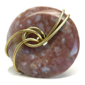 Red Jasper Ring Rounded Grounded Gold Size 6.0
