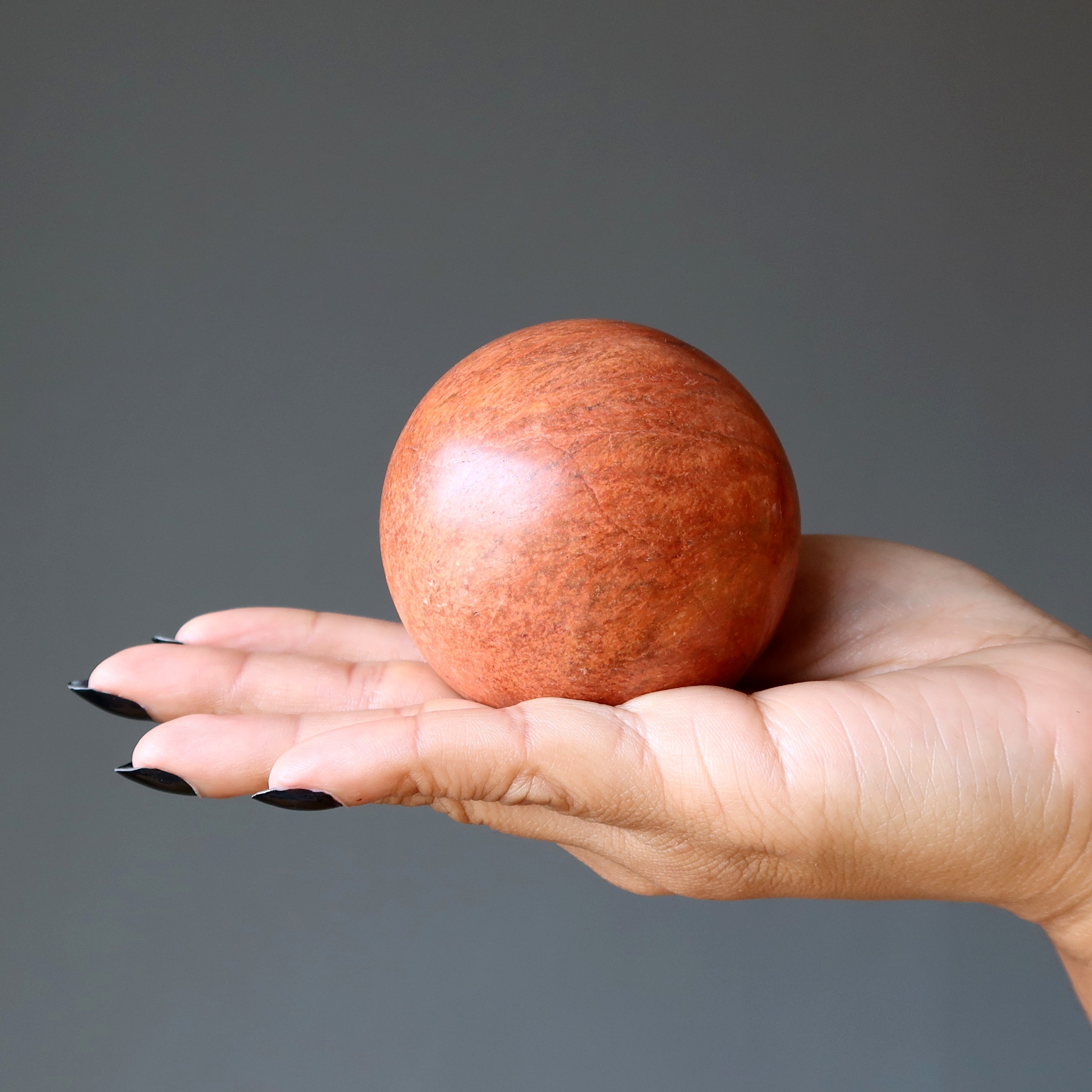 Red Jasper Sphere Fury of Mars Fire Crystal Ball