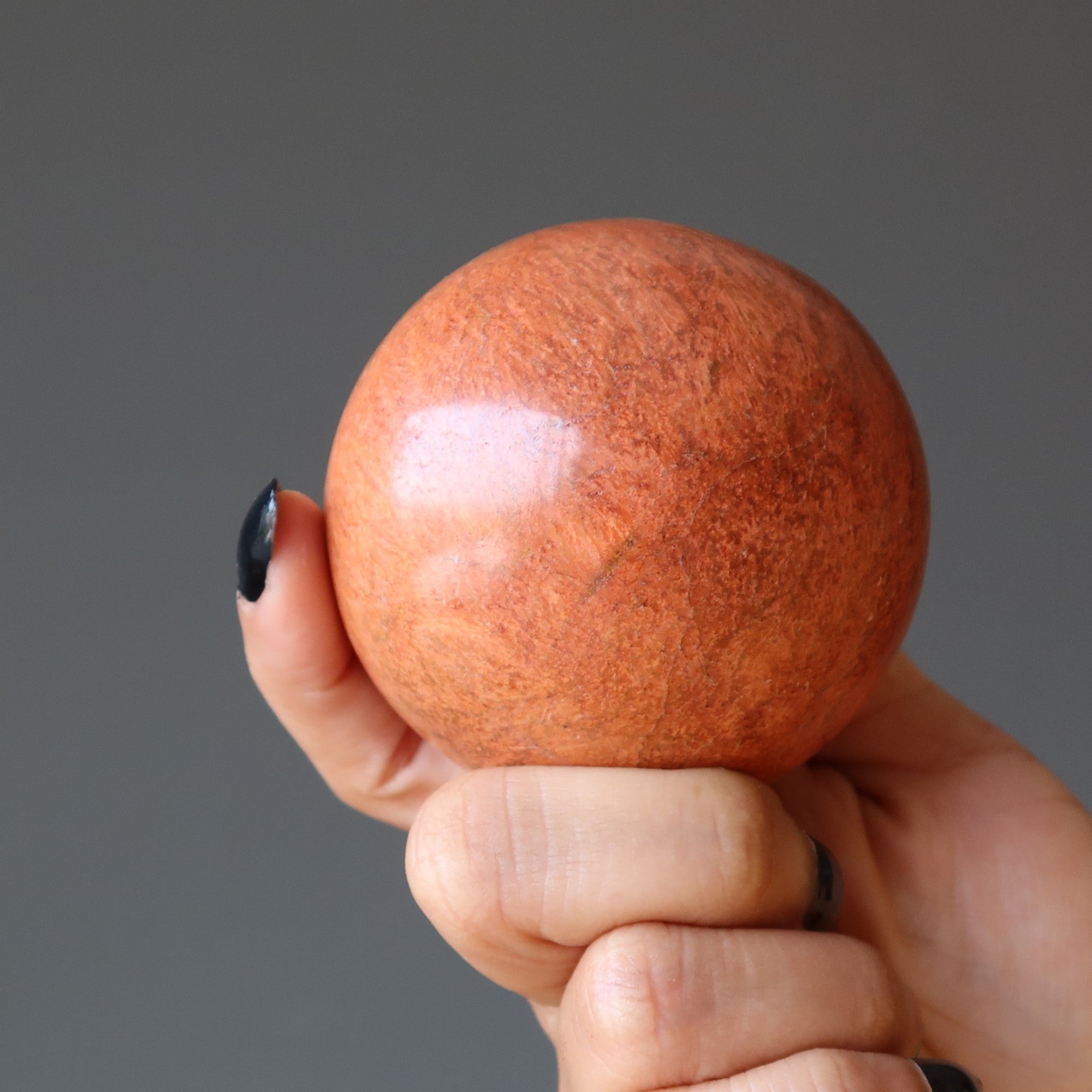 Red Jasper Sphere Fury of Mars Fire Crystal Ball