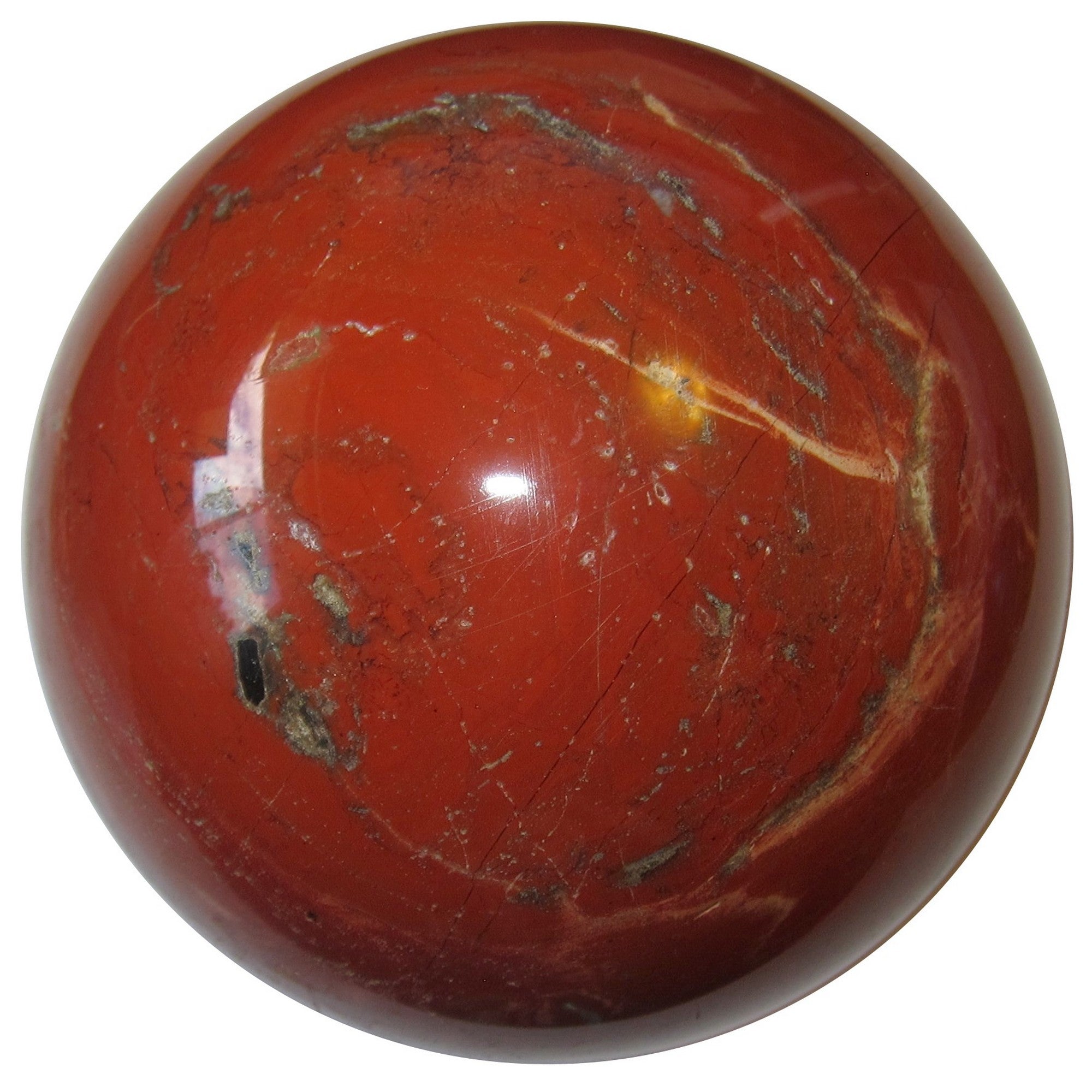 Red Jasper Sphere Fire and Desire Crystal Ball