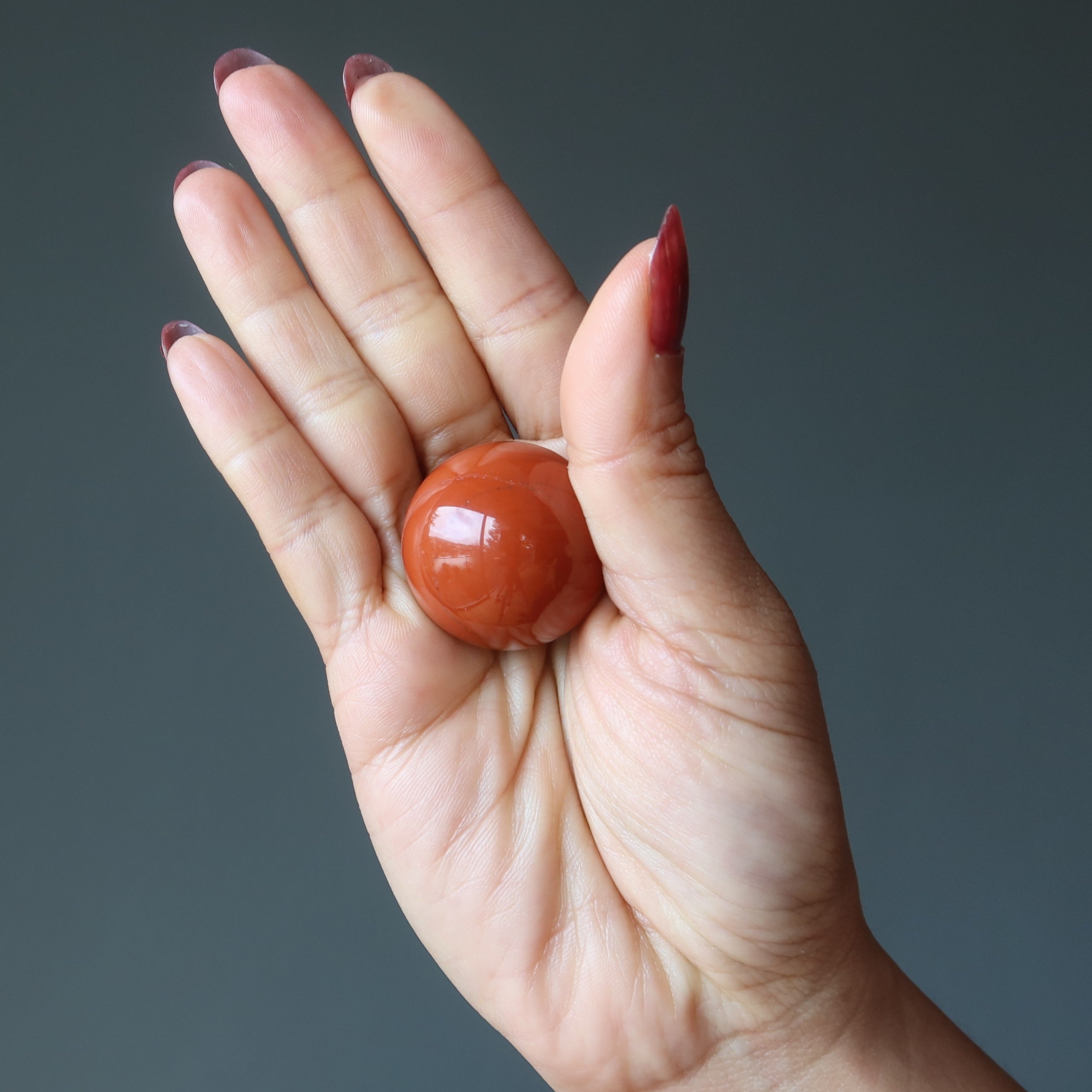 Red Jasper Sphere Fire and Desire Crystal Ball