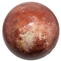 Sphère de jaspe rouge Captivante boule de cristal en quartz et calcédoine