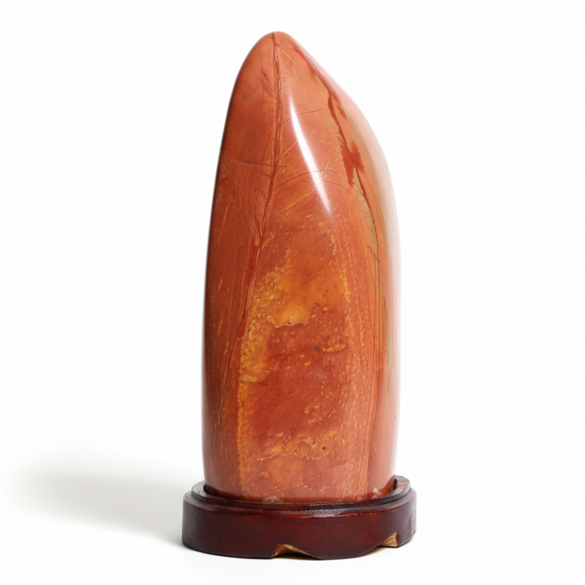 Objet décoratif Jaspe Rouge - Pierre dressée vibrante de 23-25 cm