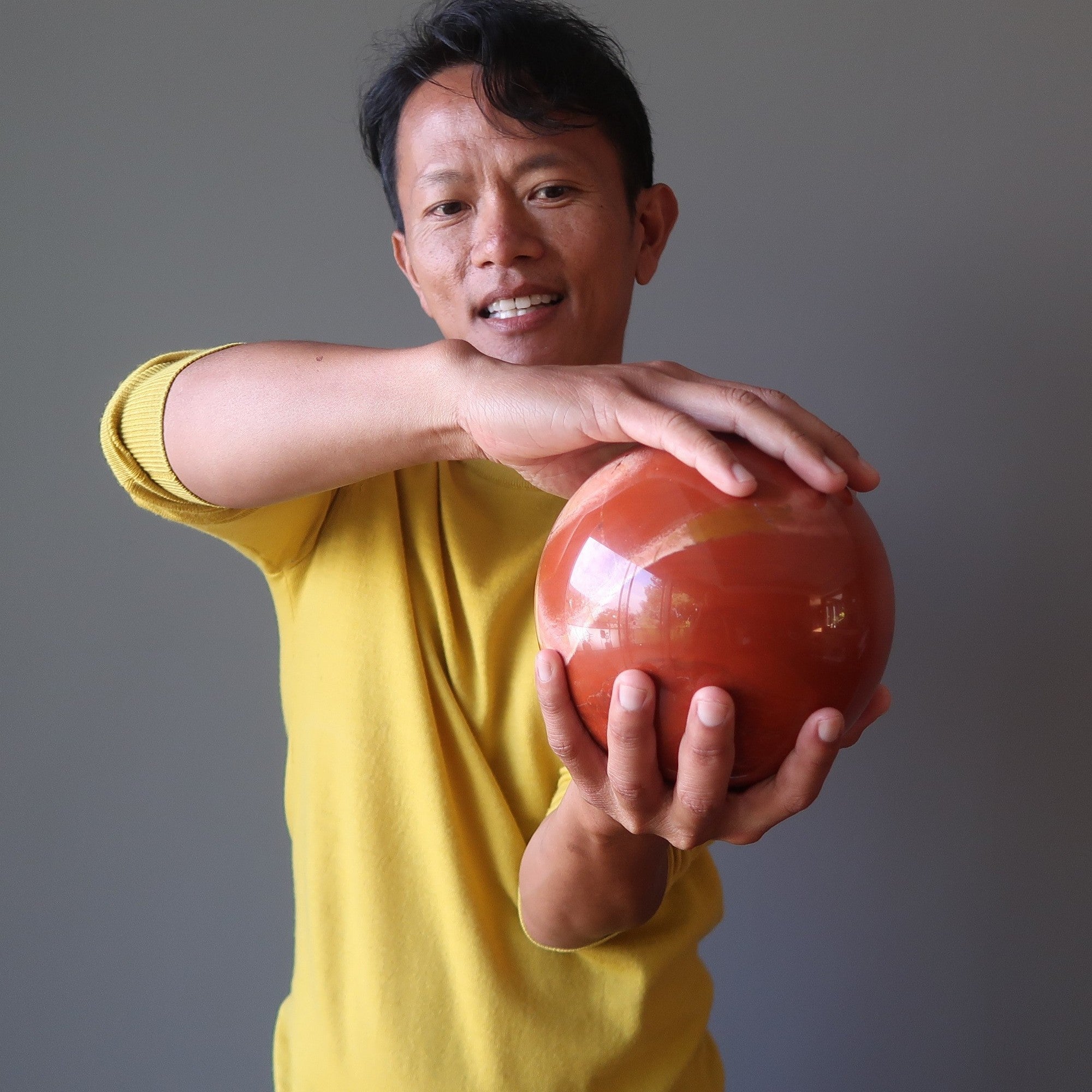 Red Jasper Sphere Fire and Desire Crystal Ball