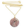 Pink Jasper Necklace Artist's Circle 14-Karat Gold