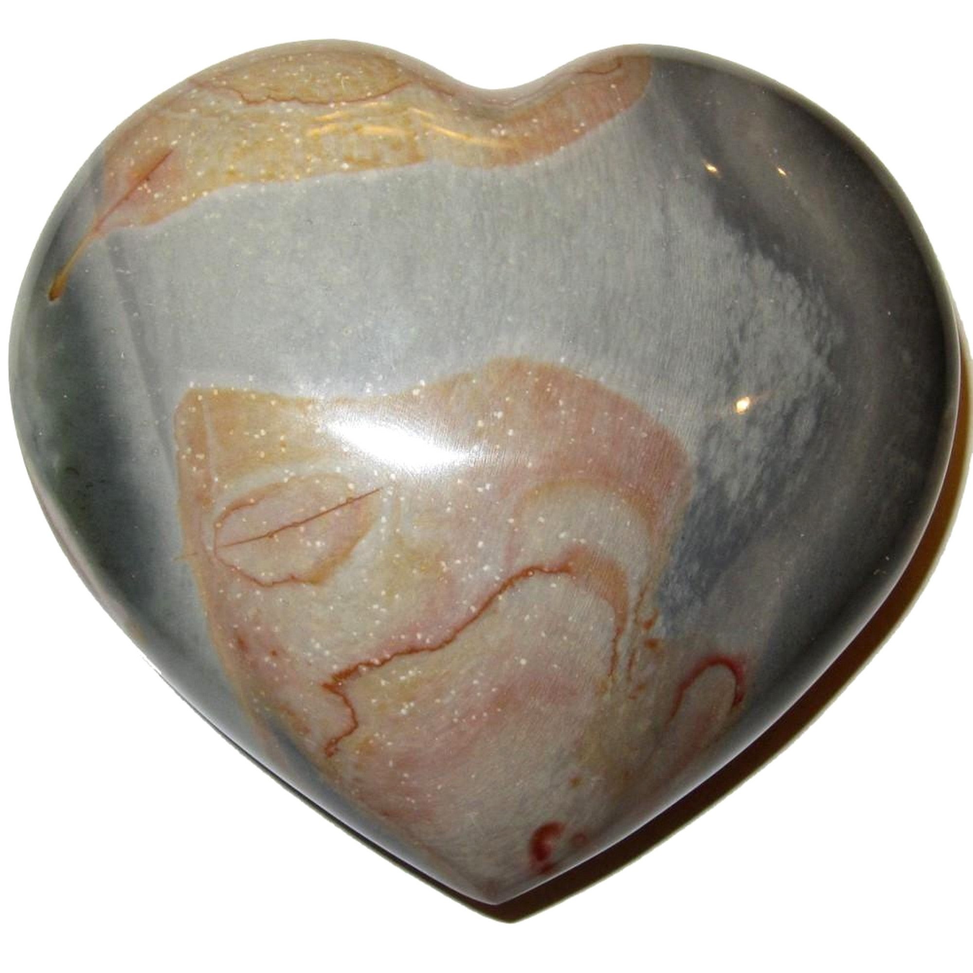 Polychrome Jasper Heart Love of Nature Pretty Earth Crystal