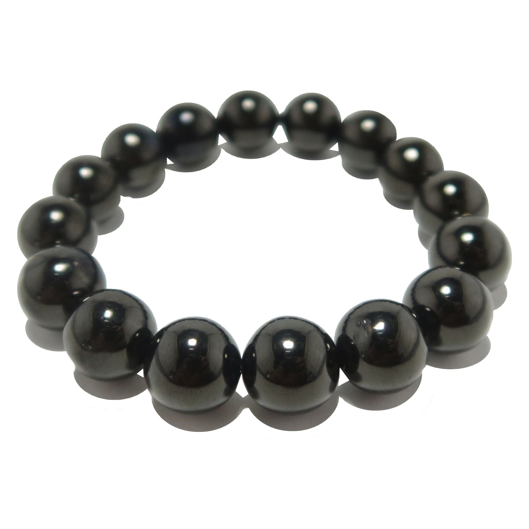 Bracelet de Jais Noir Pierre de Protection Azabache