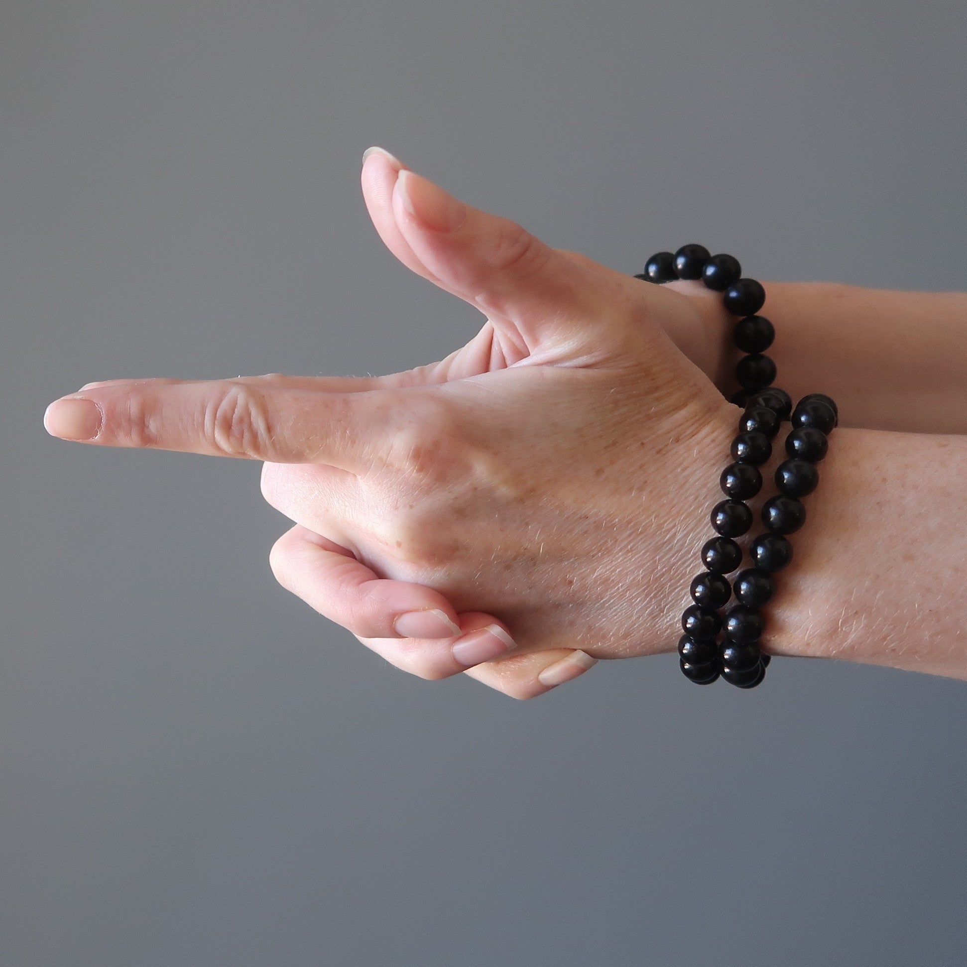 Jet Bracelet Black Azabache Protection Stone
