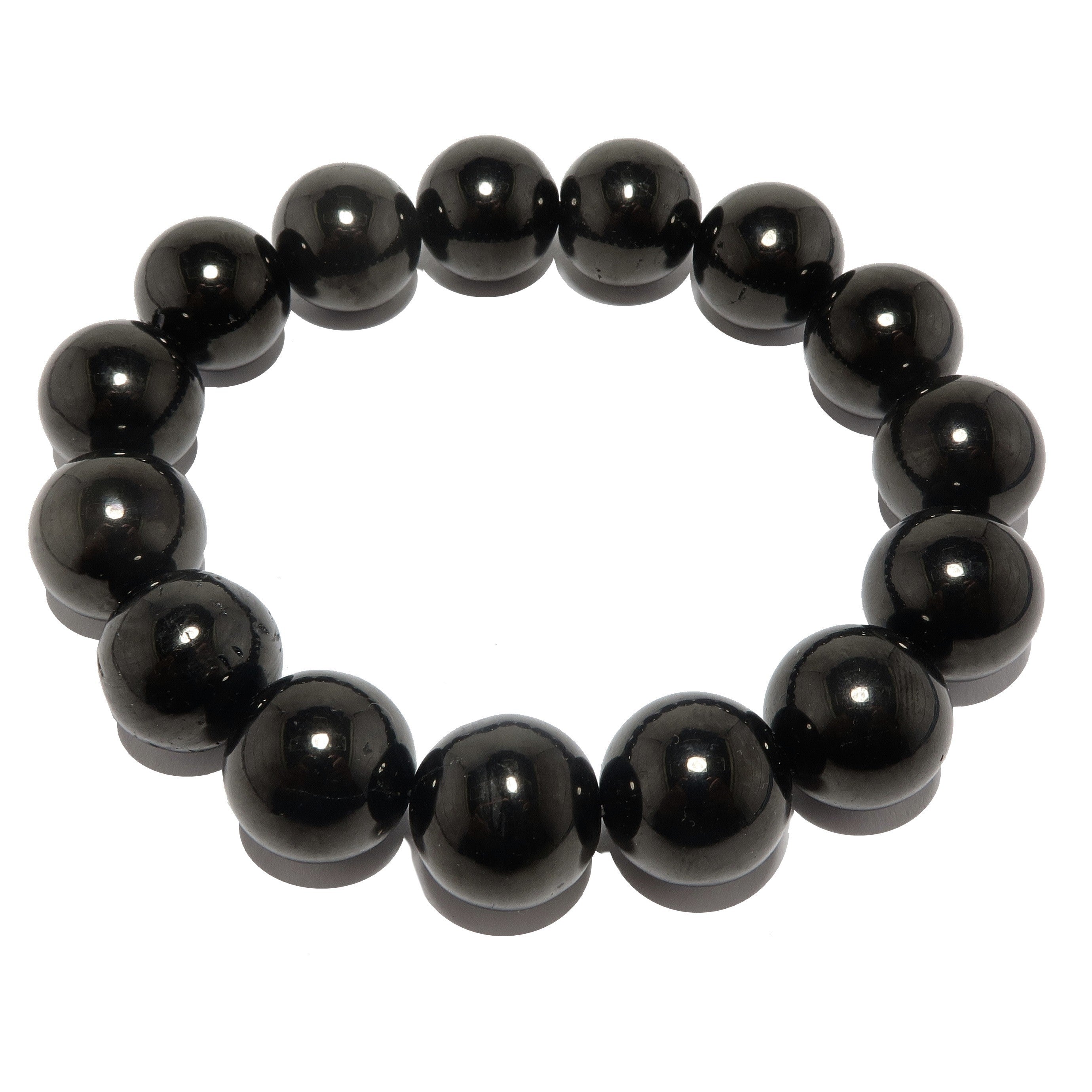 Bracelet de Jais Noir Pierre de Protection Azabache