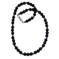 Jet Necklace Black Protection Warrior Azabache Stones
