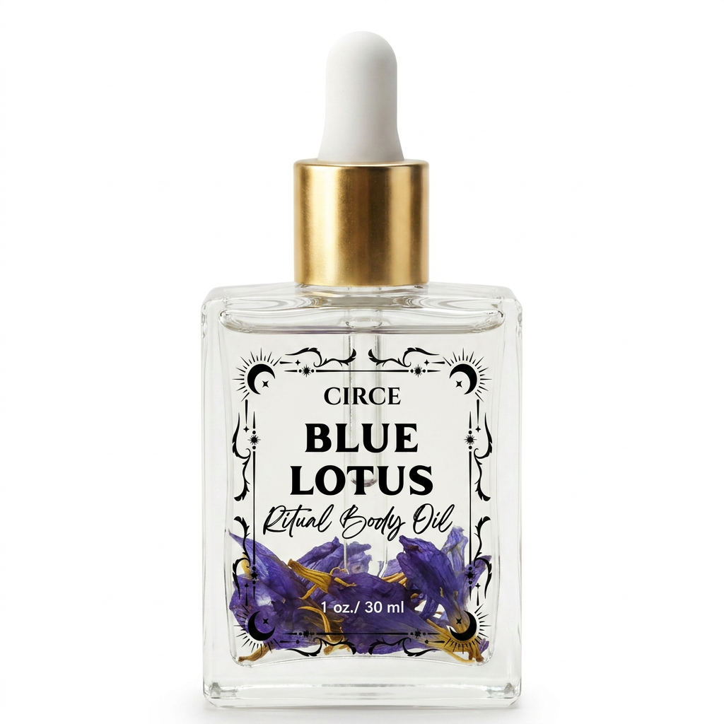 Blauer Lotus Ritual Körperöl - Haar-, Gesichts-, Nagel- und Körperöl