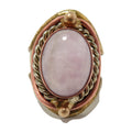 Bague Kunzite Or rose ajustable spirituelle