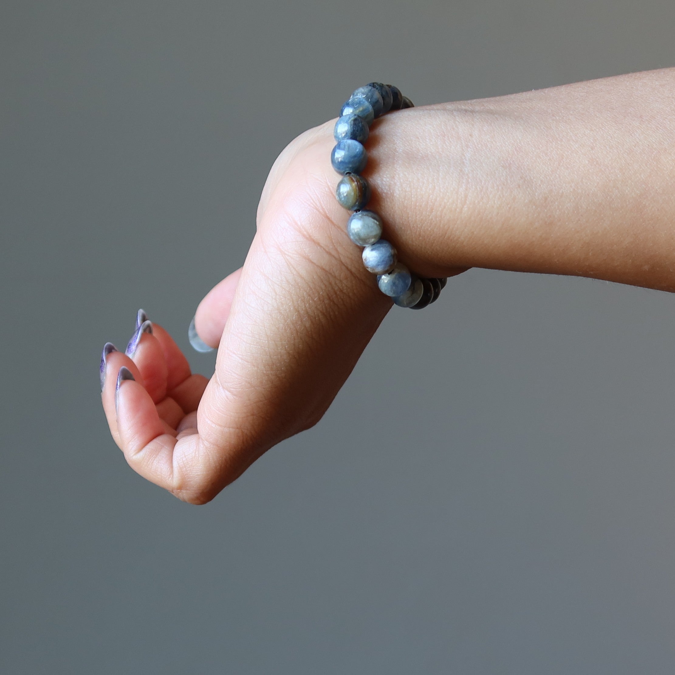 Kyanite Bracelet Shimmering Blue Stones