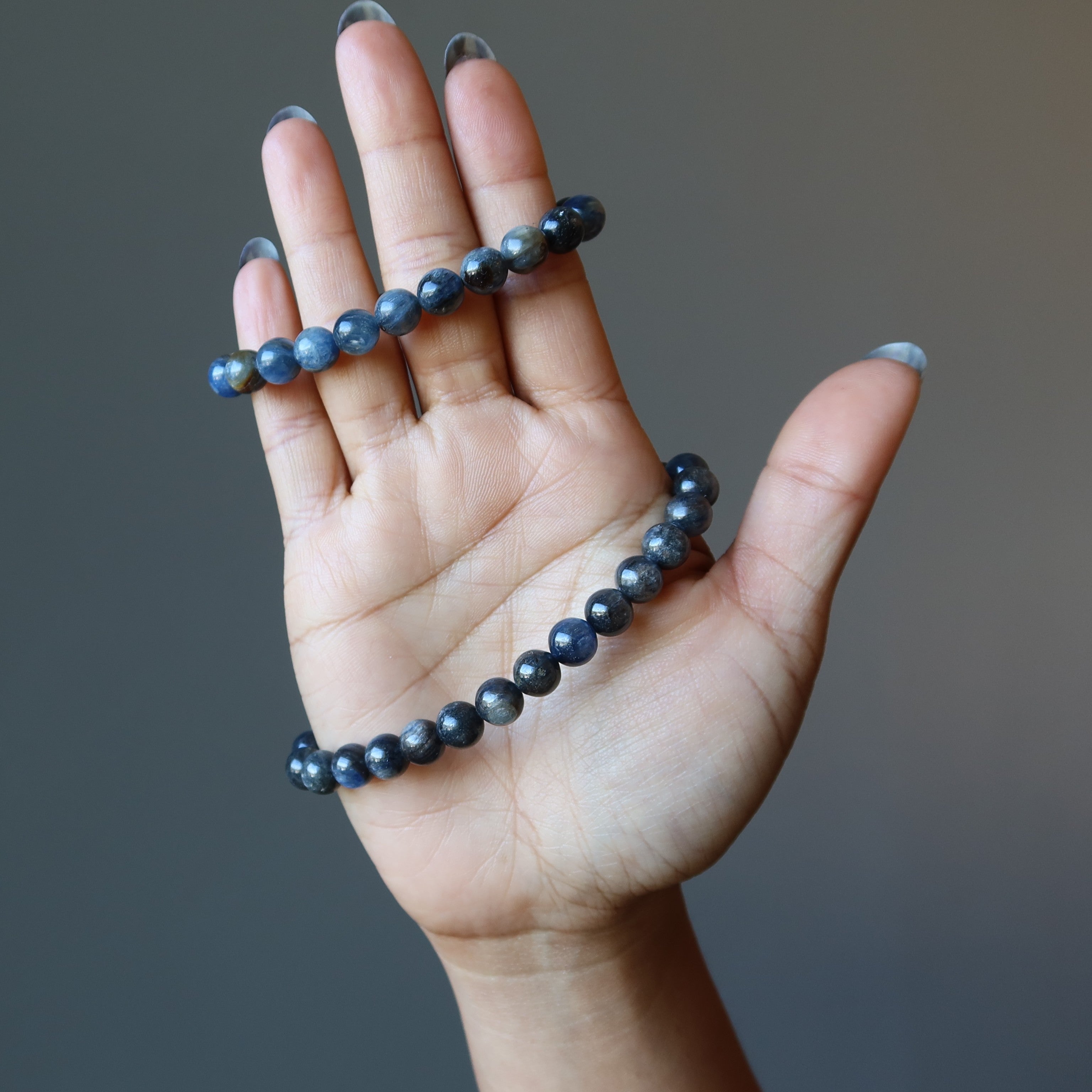 Kyanite Bracelet Shimmering Blue Stones
