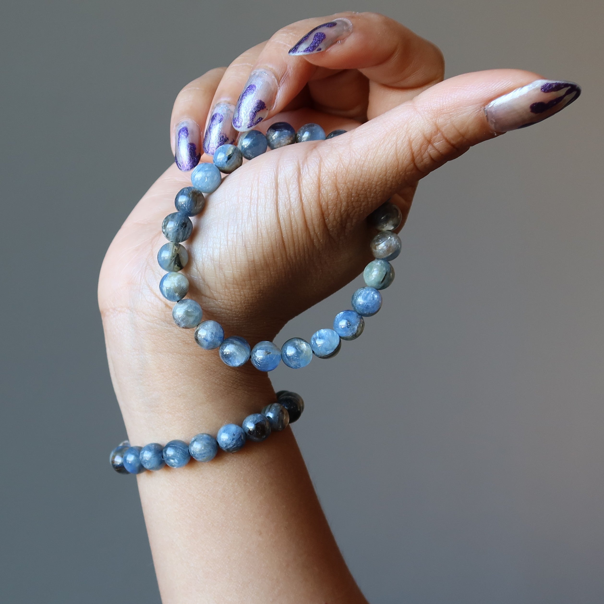 Kyanite Bracelet Shimmering Blue Stones