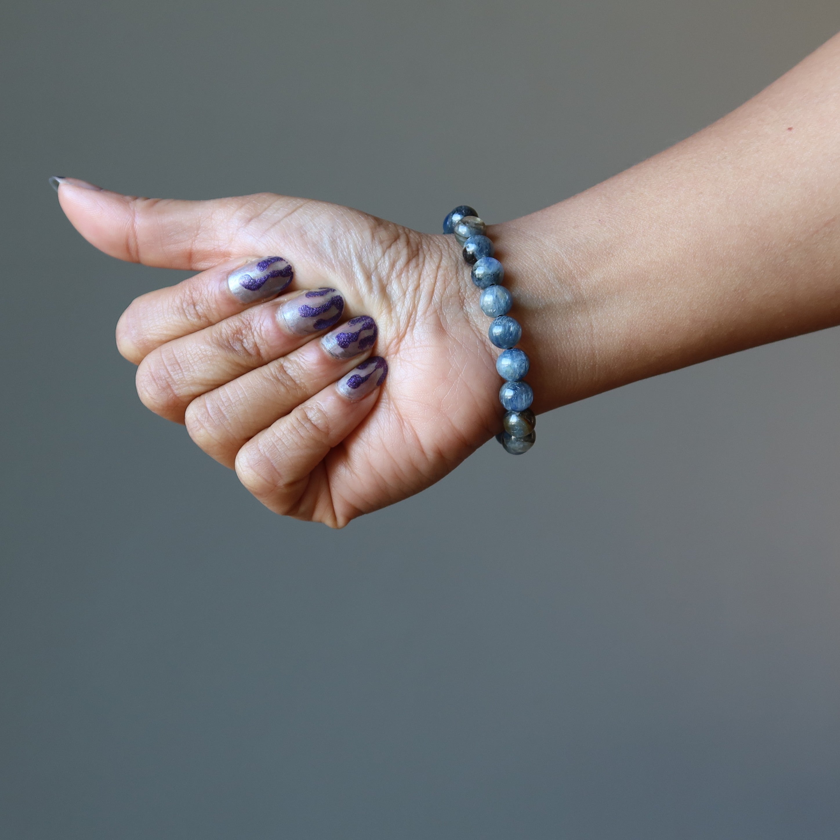 Kyanite Bracelet Shimmering Blue Stones