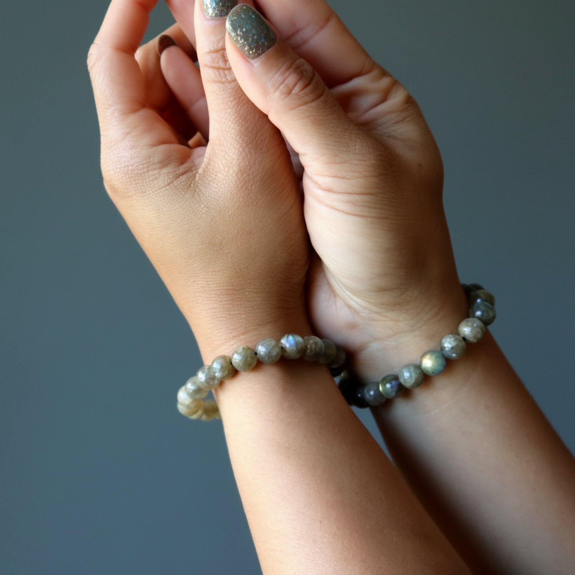 Labradorite Bracelet Rainbow God Zeus Lightning