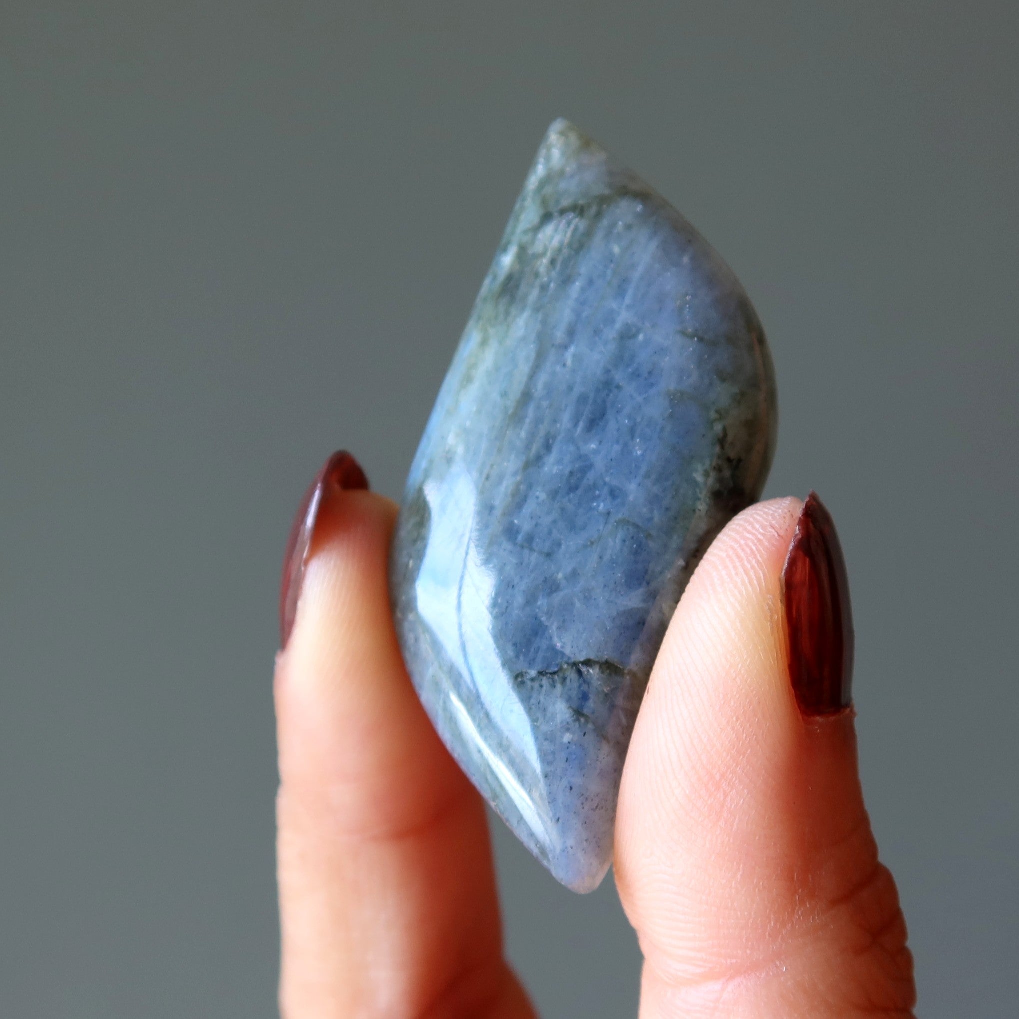 Labradorite Polish Stone Electrify my Third Eye Blue Healing Crystal