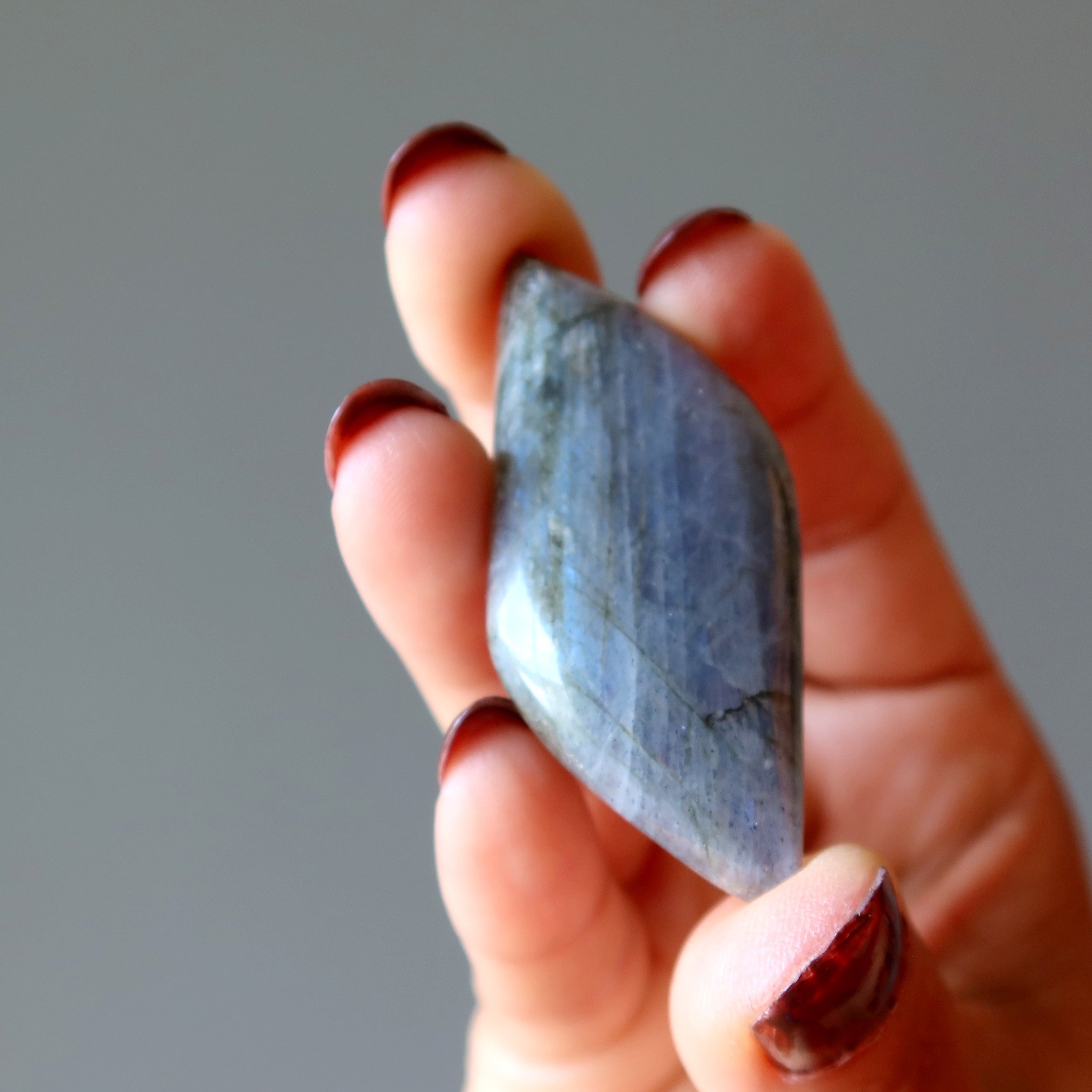 Labradorite Polish Stone Electrify my Third Eye Blue Healing Crystal