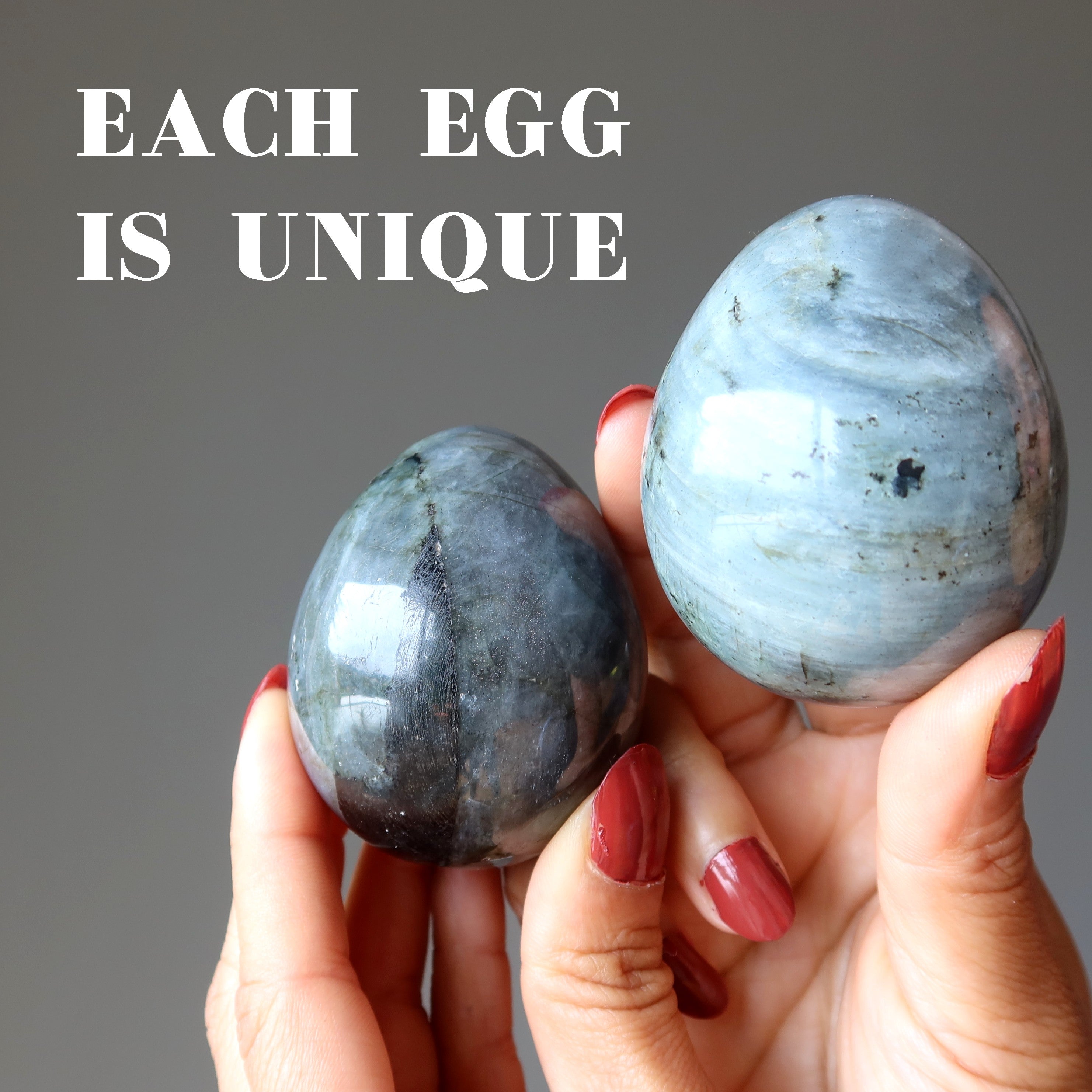 Labradorite Egg Rainbow Peacock Glowing Aura Crystal