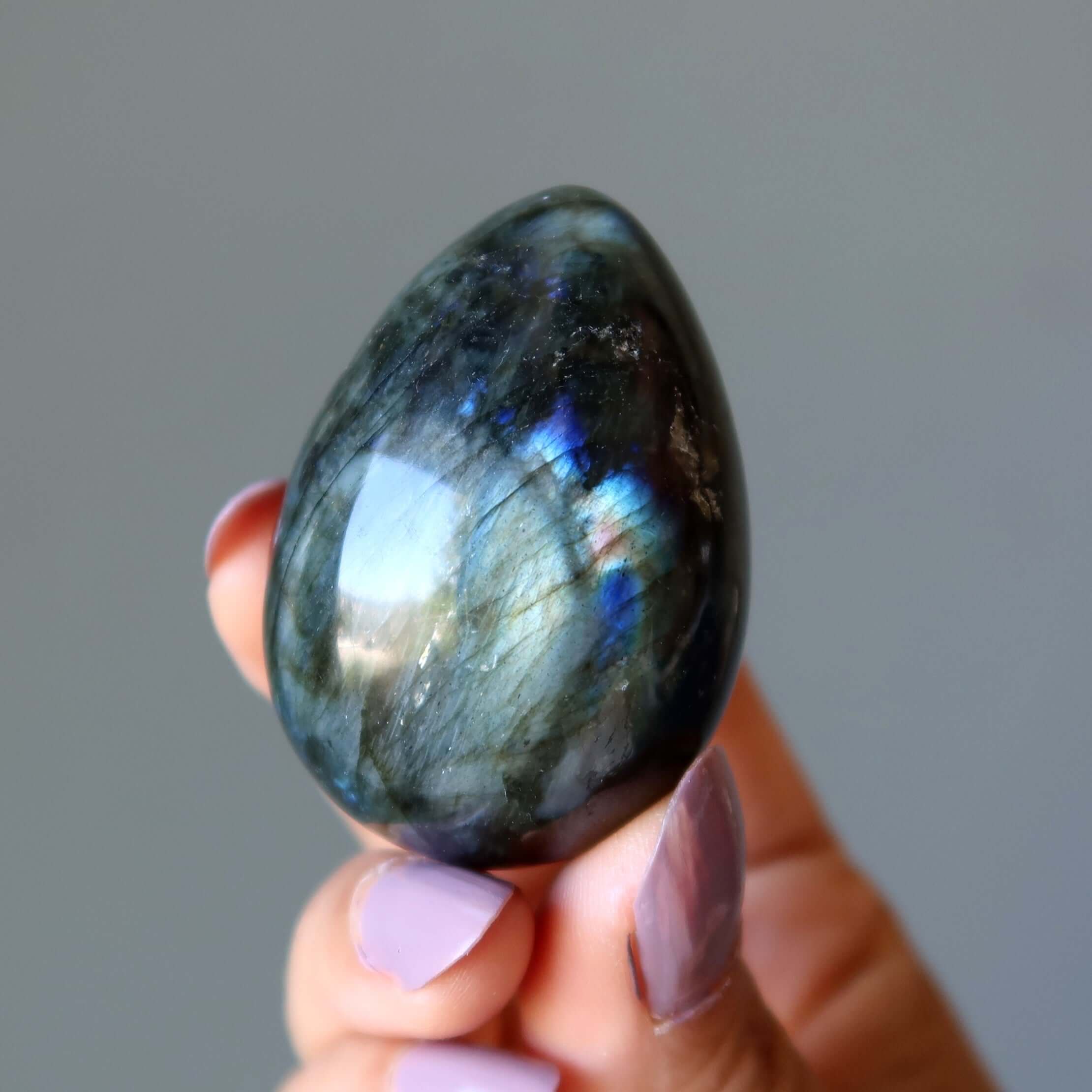 Labradorite Egg Rainbow of Hope Positive Energy Crystal