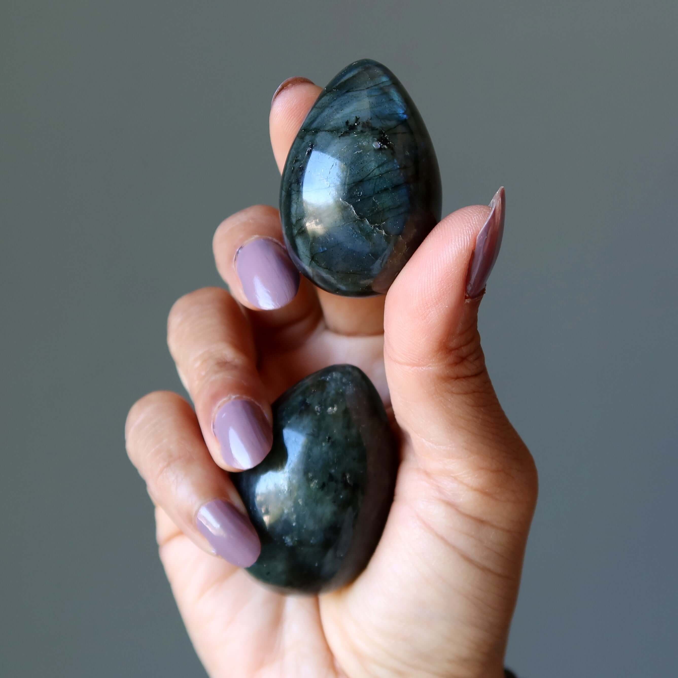Labradorite Egg Rainbow of Hope Positive Energy Crystal