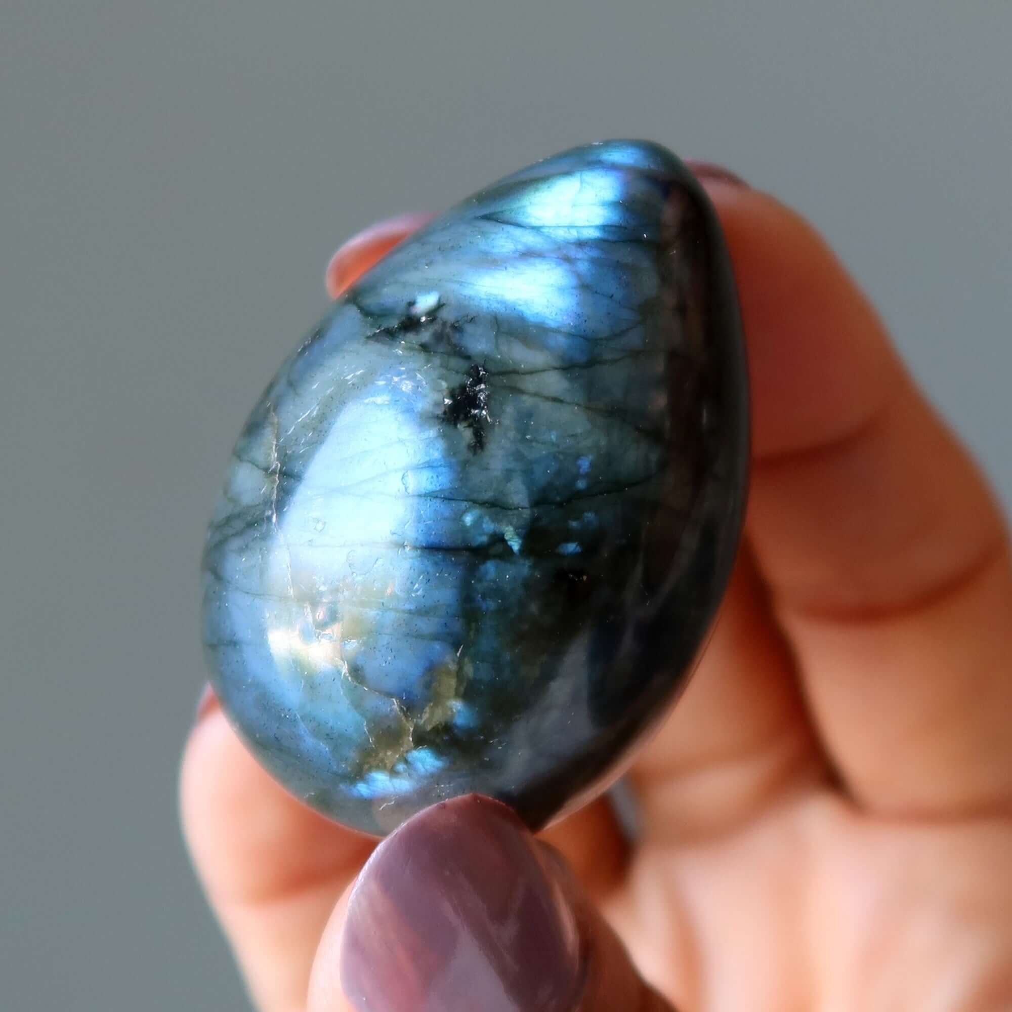 Labradorite Egg Rainbow of Hope Positive Energy Crystal