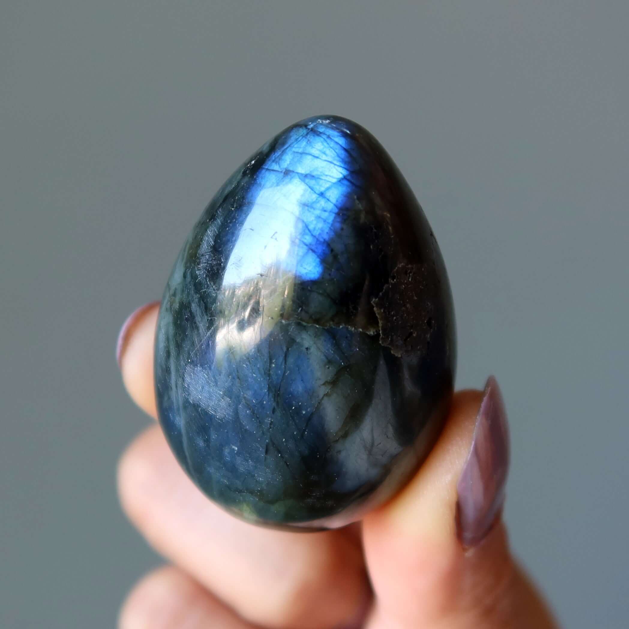 Labradorite Egg Rainbow of Hope Positive Energy Crystal