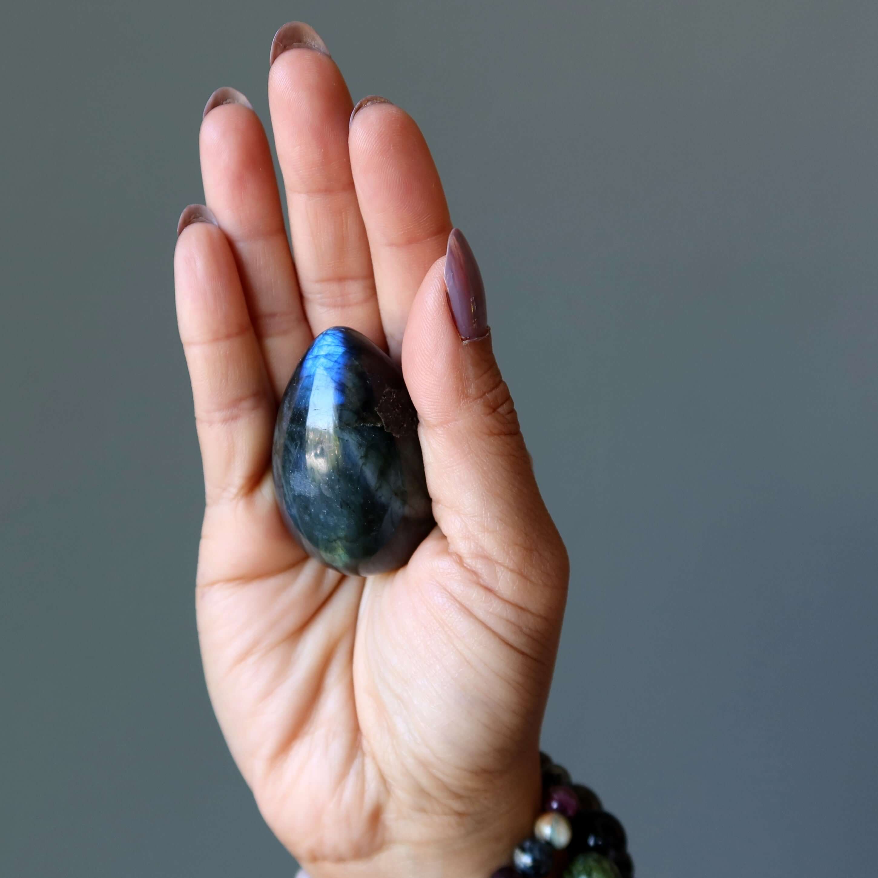 Labradorite Egg Rainbow of Hope Positive Energy Crystal