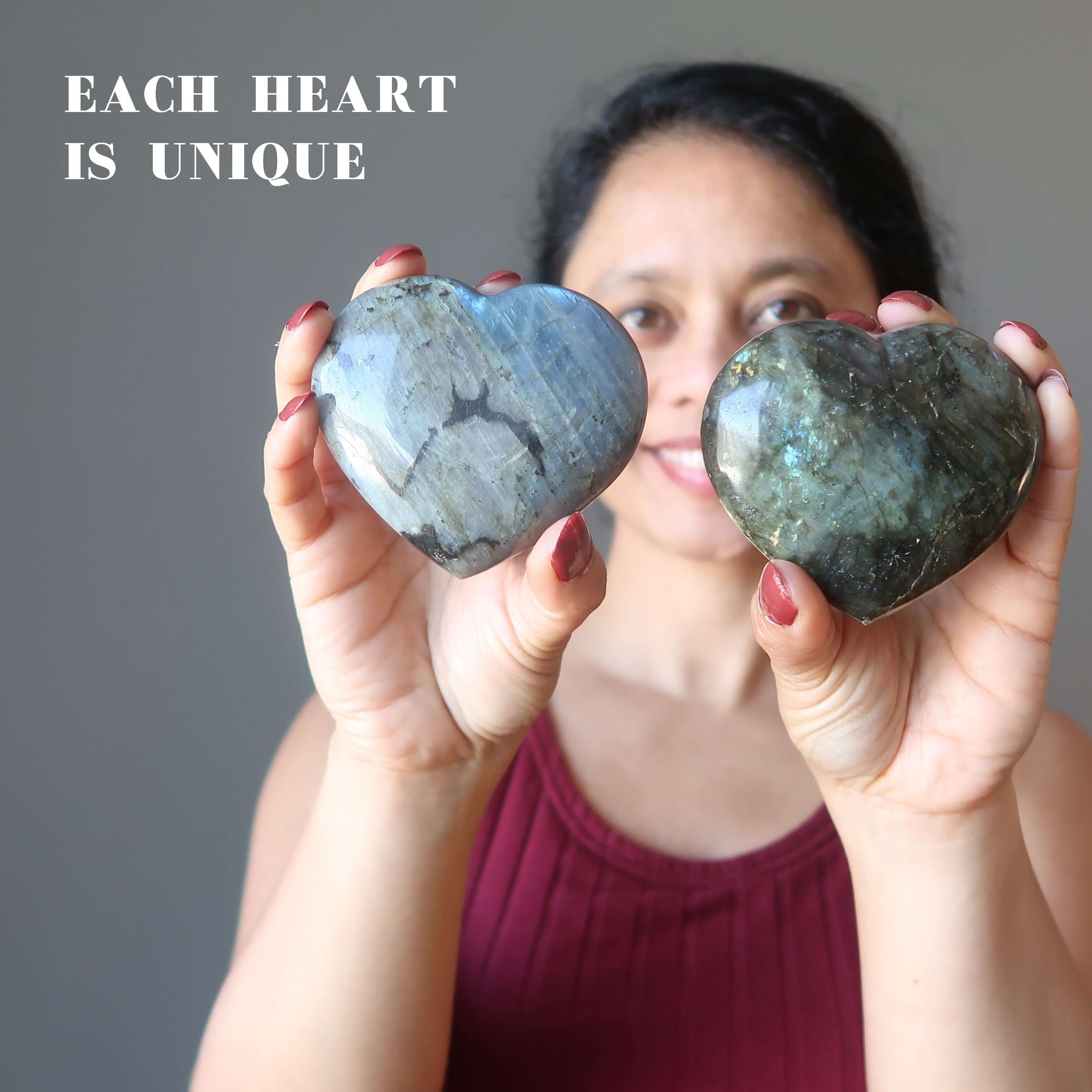 Labradorite Heart Rainbow Wounded Warrior