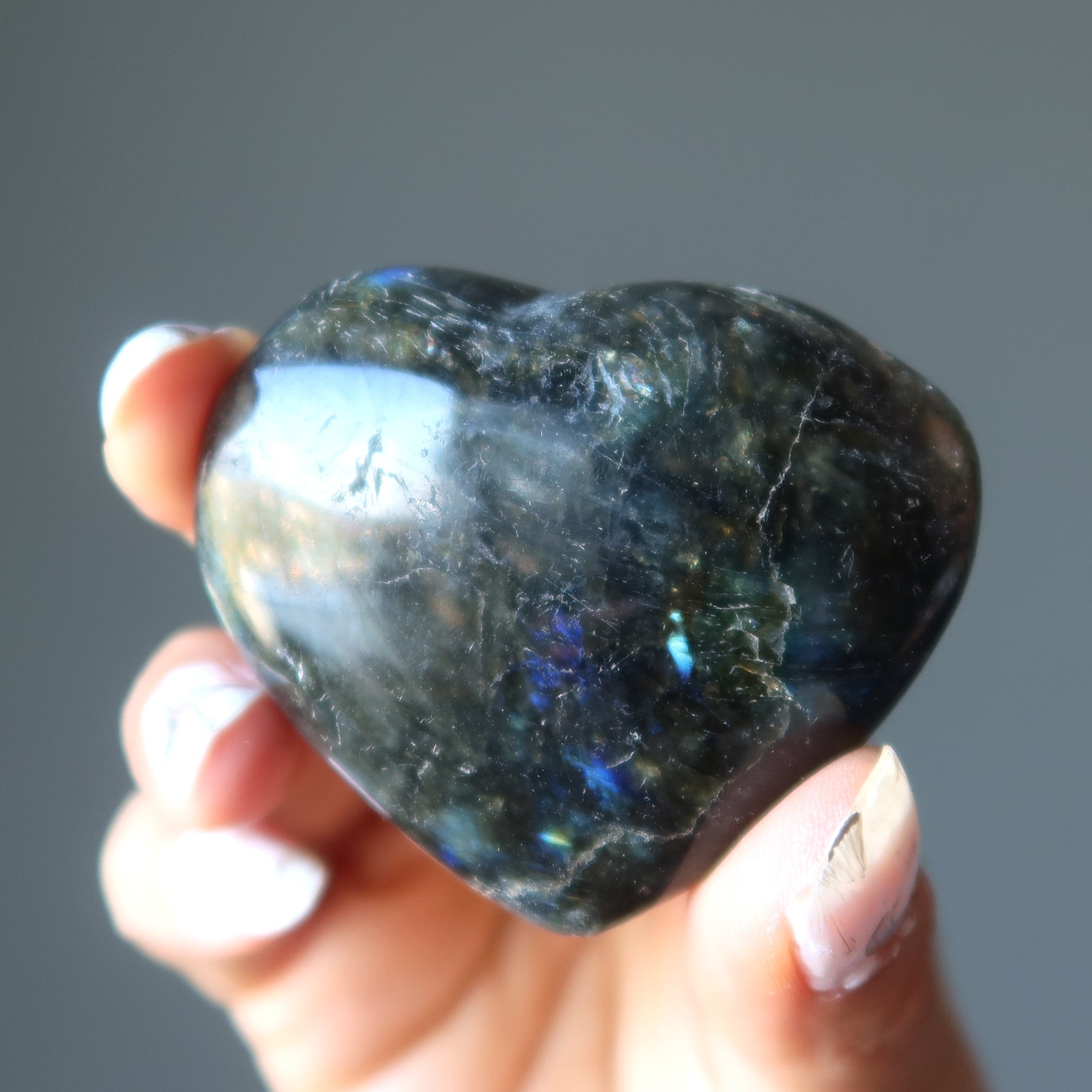 Labradorite Heart Offbeat Lover Eccentric Crystal
