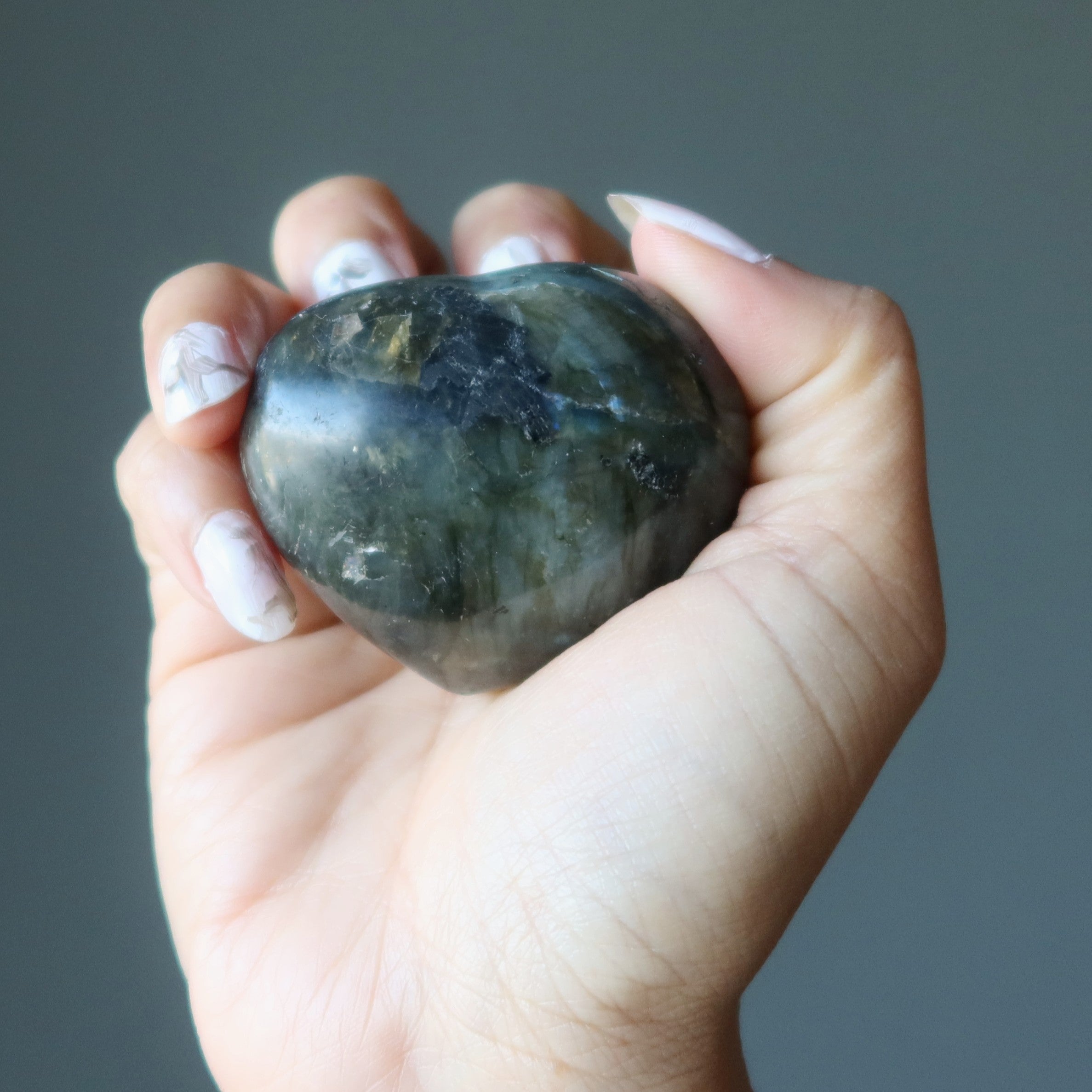 Labradorite Heart Offbeat Lover Eccentric Crystal