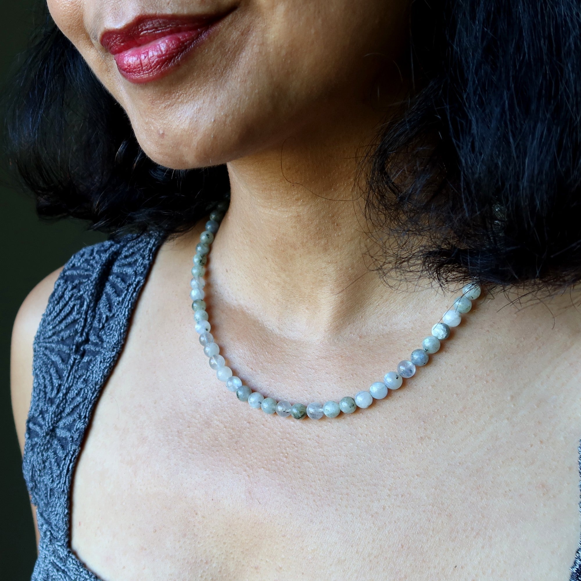 Collier en Labradorite Arc-en-ciel Dieu Zeus Foudre