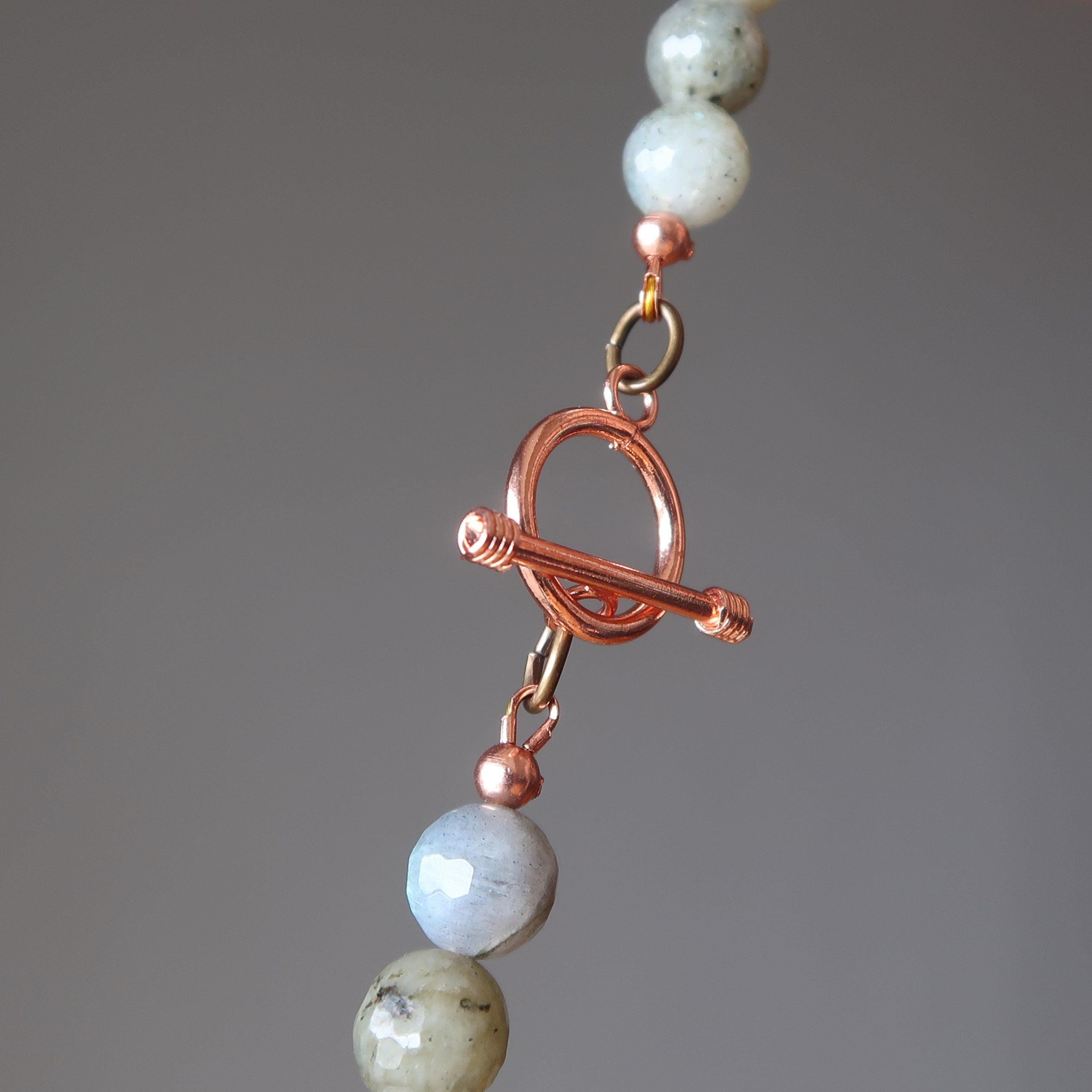 Labradorite Necklace Goddess of Celebration Raku
