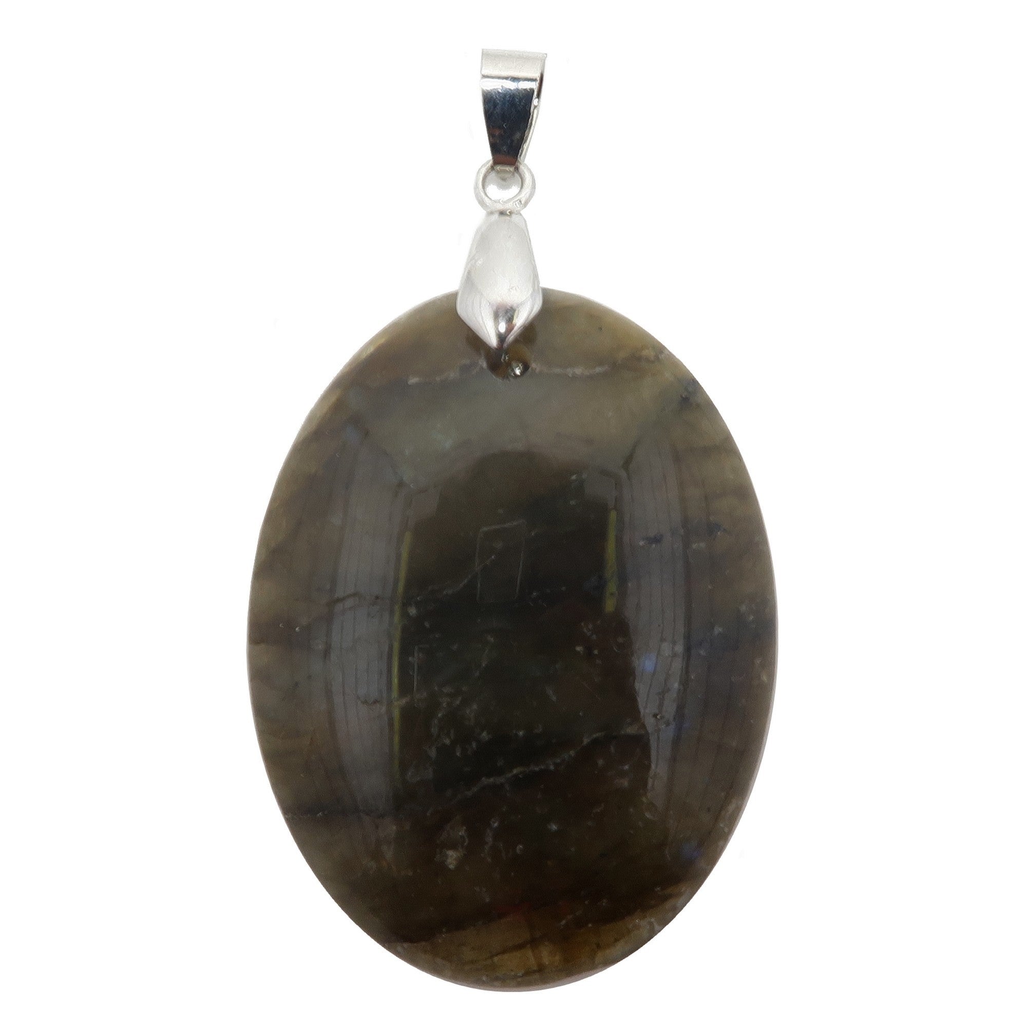 Pendentif Labradorite Mystique Ciel Nocturne Éclat Bleu Argent