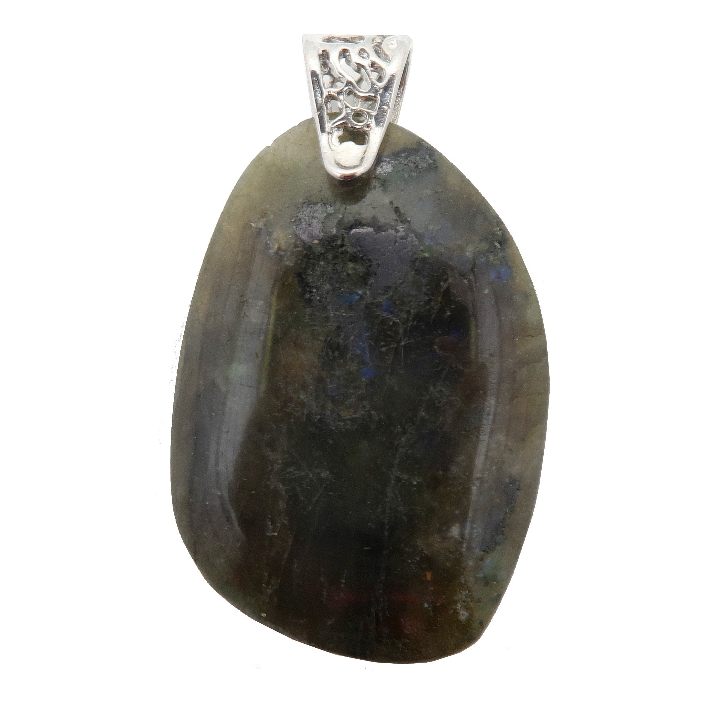 Pendentif Labradorite Terre à Terre Magie Lunaire Argent