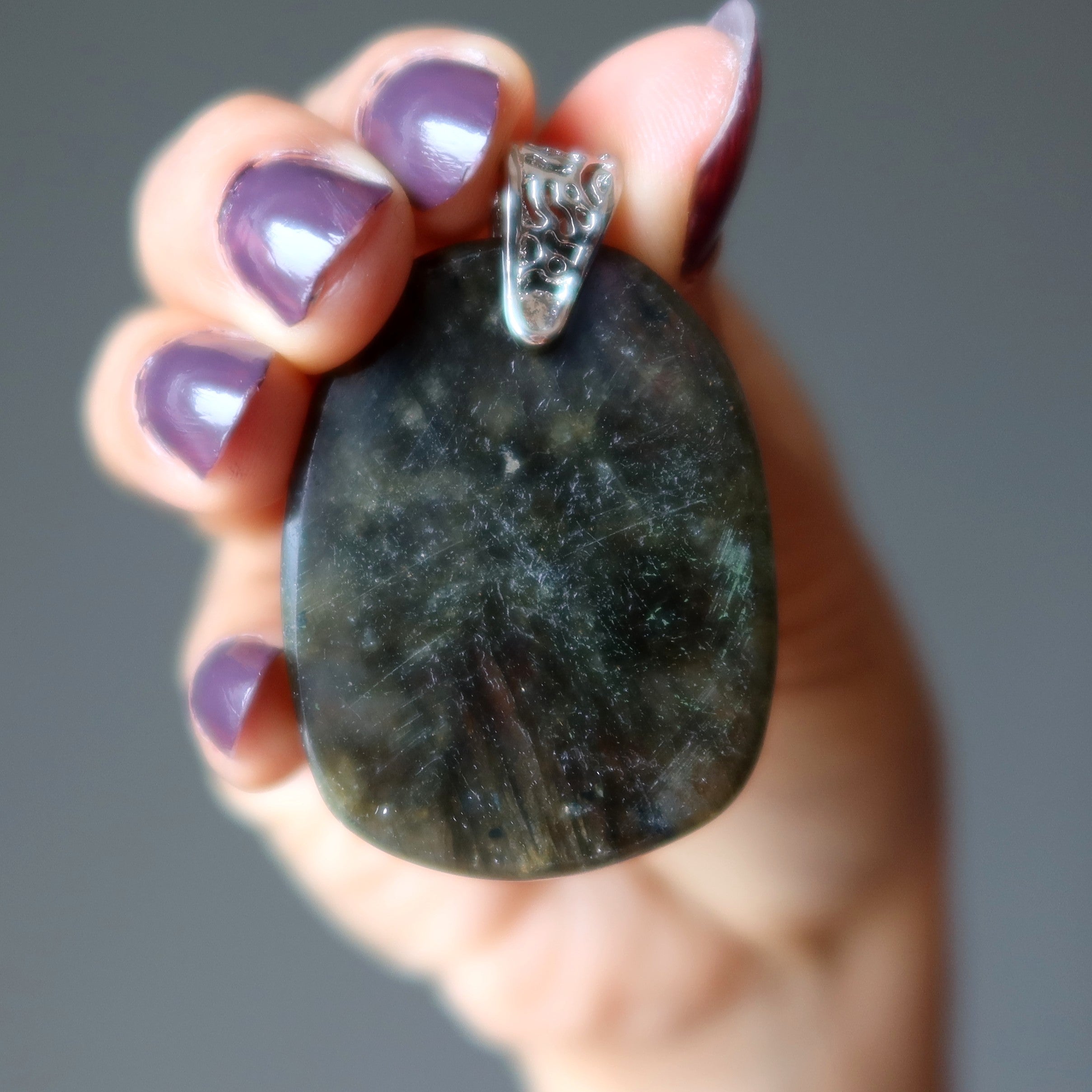 Pendentif Labradorite Terre à Terre Magie Lunaire Argent